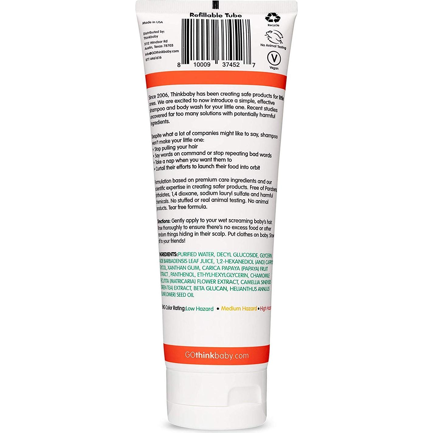 Champú y Lavado Corporal Thinkbaby 236.6 ml Piel Sensible