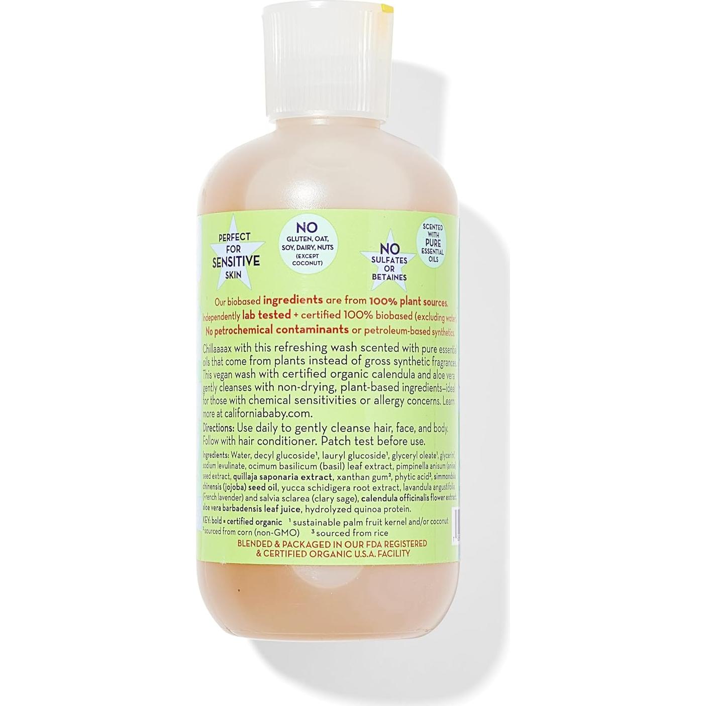 Champú y Gel de Baño California Kids 240g - Lavanda Orgánica