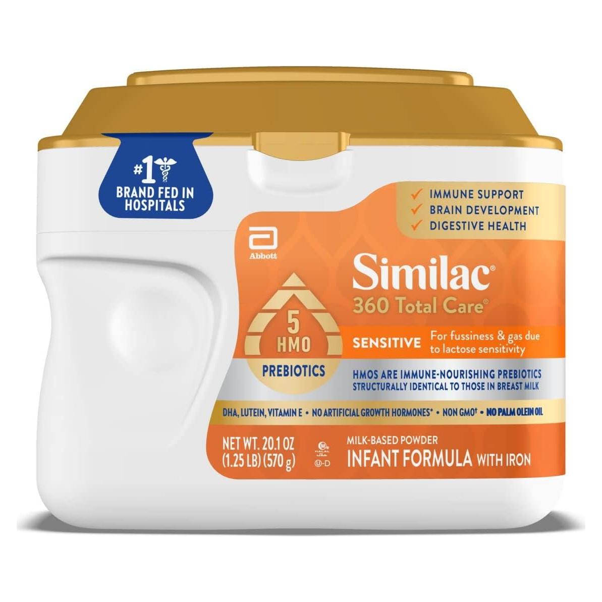 Similac 360 Cuidado Total Sensible Fórmula Infantil 570 g