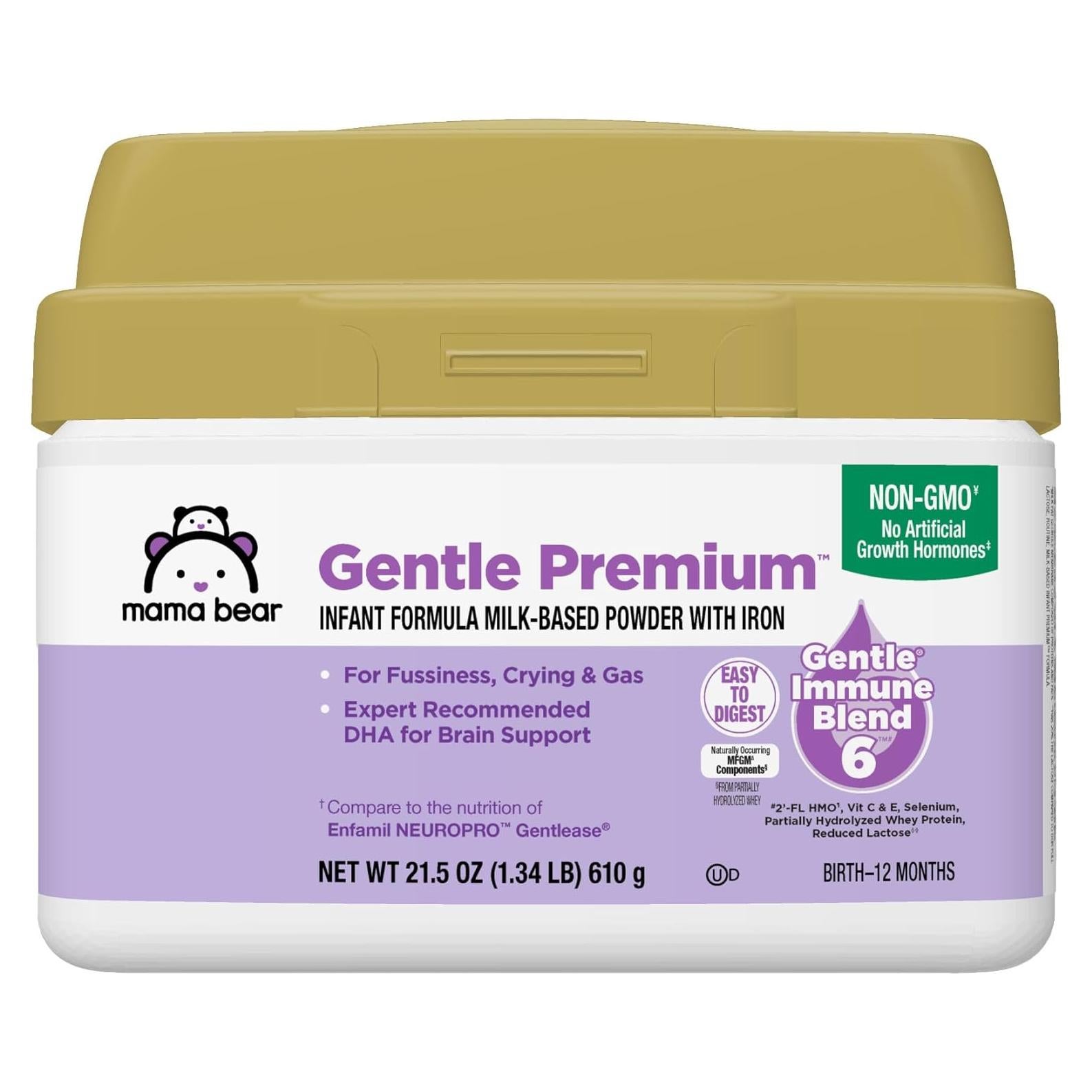 Fórmula Infantil Suave Mama Bear 609.6 g DHA Inmunidad