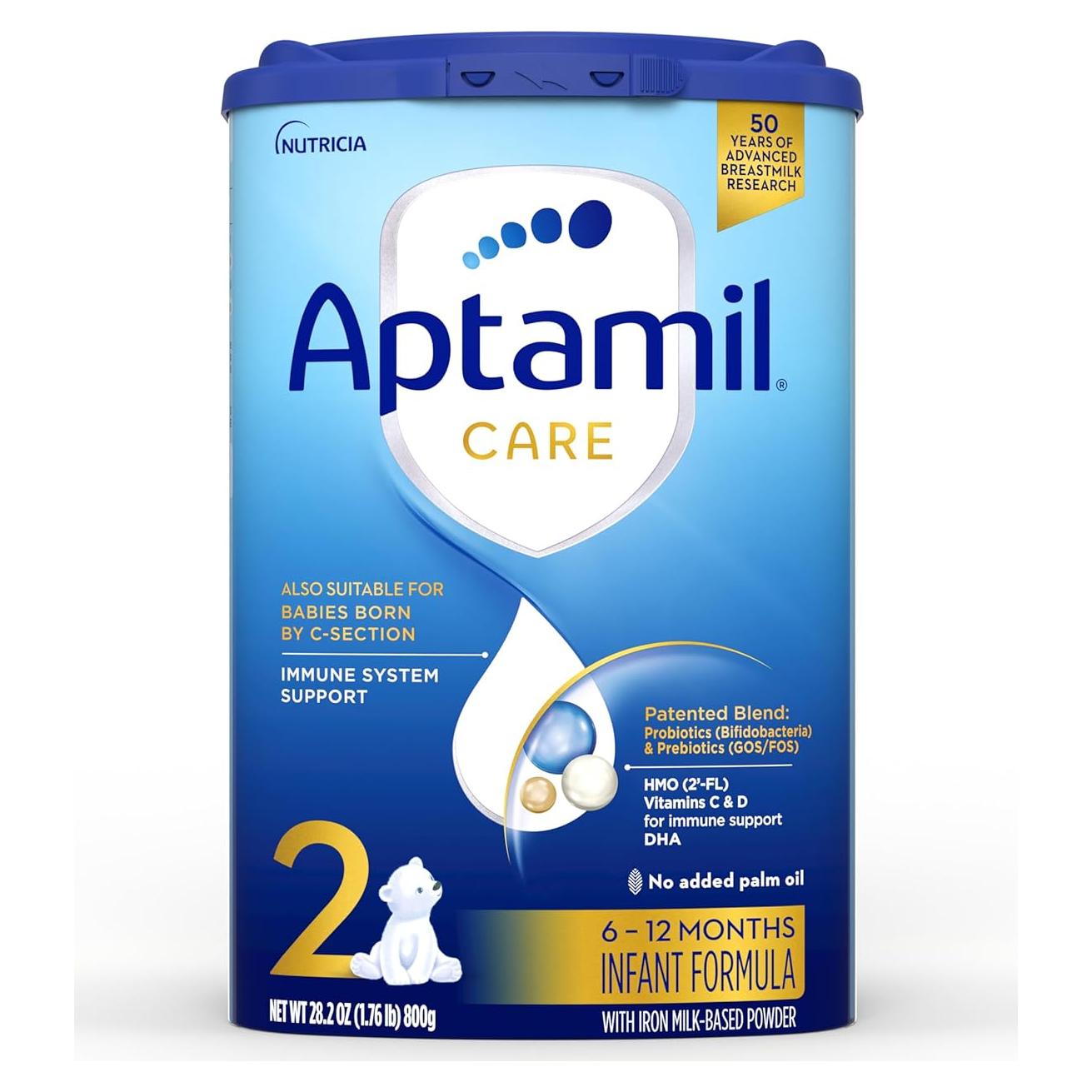 Aptamil Care Etapa 2 Fórmula Infantil 800g para Bebés 6+ Meses