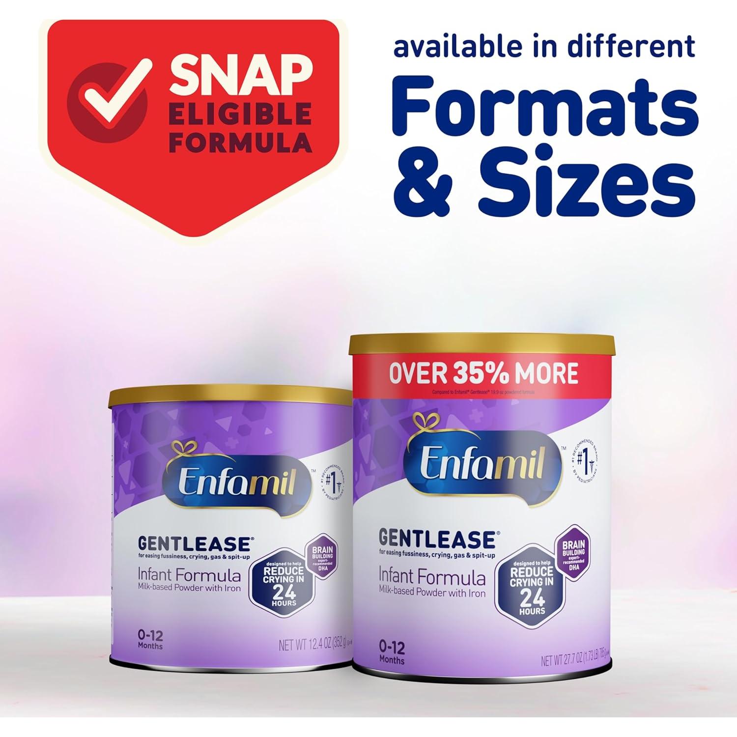 Fórmula para Bebés Enfamil Gentlease 563.9 g - Alivio Gas y Llanto