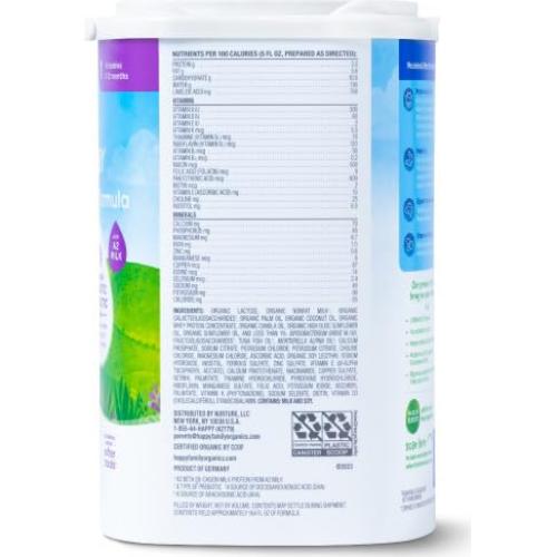 Fórmula Infantil Orgánica Happy Baby A2 649g 0-12 Meses