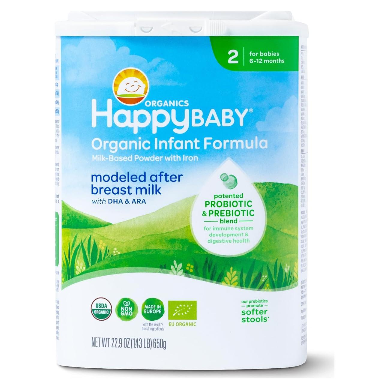 Feliz Bebé Fórmula Infantil Orgánica Etapa 2 649.9g