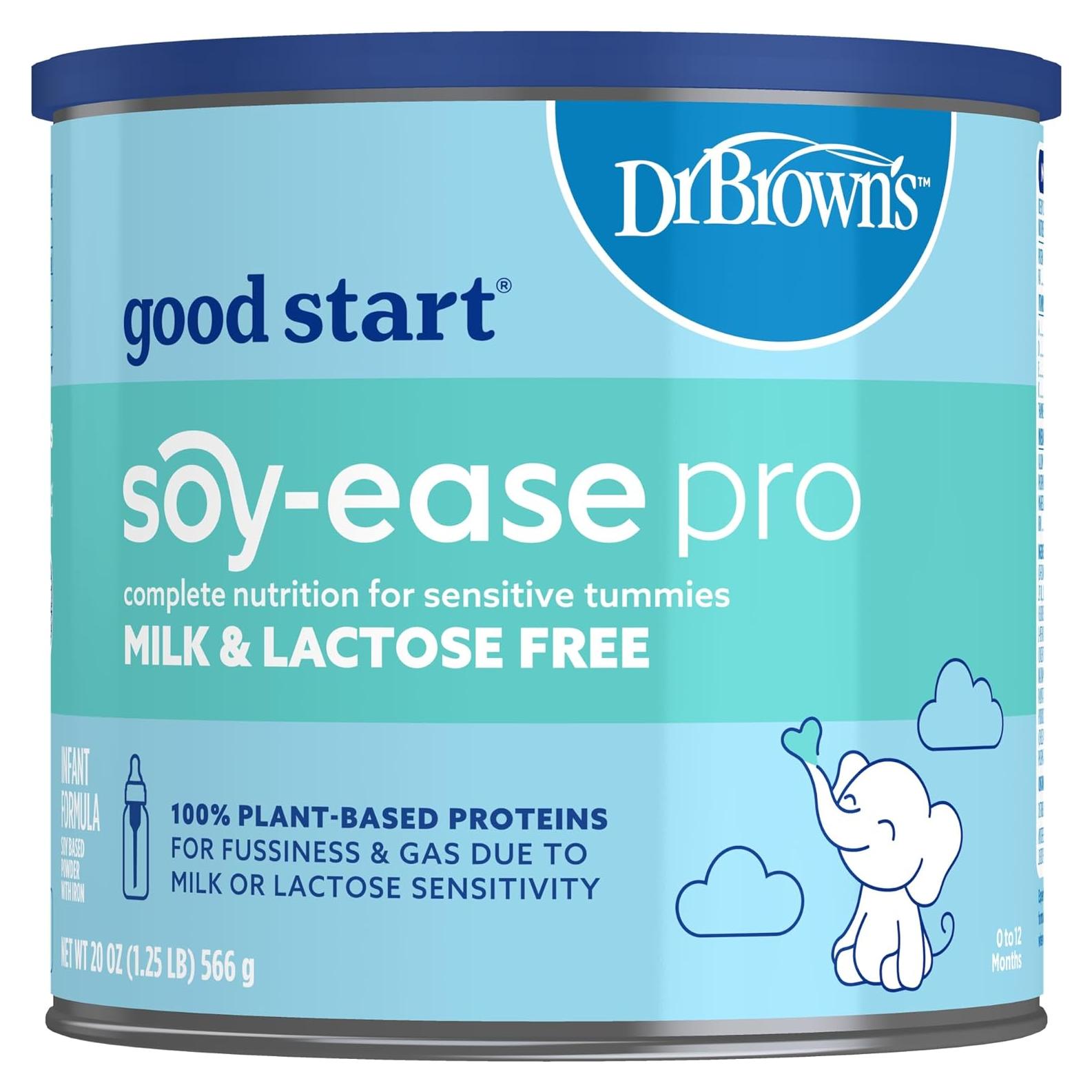 Fórmula Infantil Dr. Brown's Soy-ease Pro 567g - Libre de Lácteos