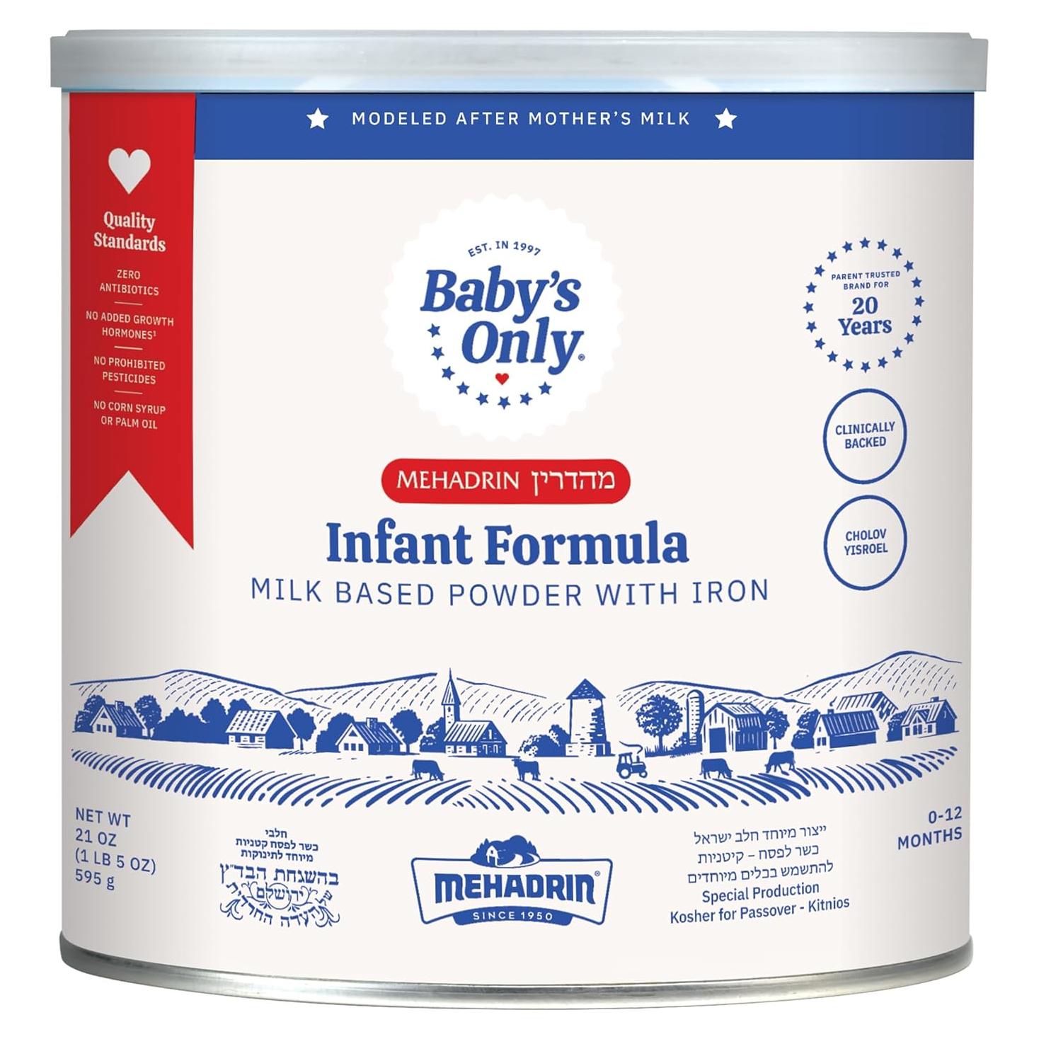 Fórmula Infantil Completa Baby's Only 595 g - A base de Leche