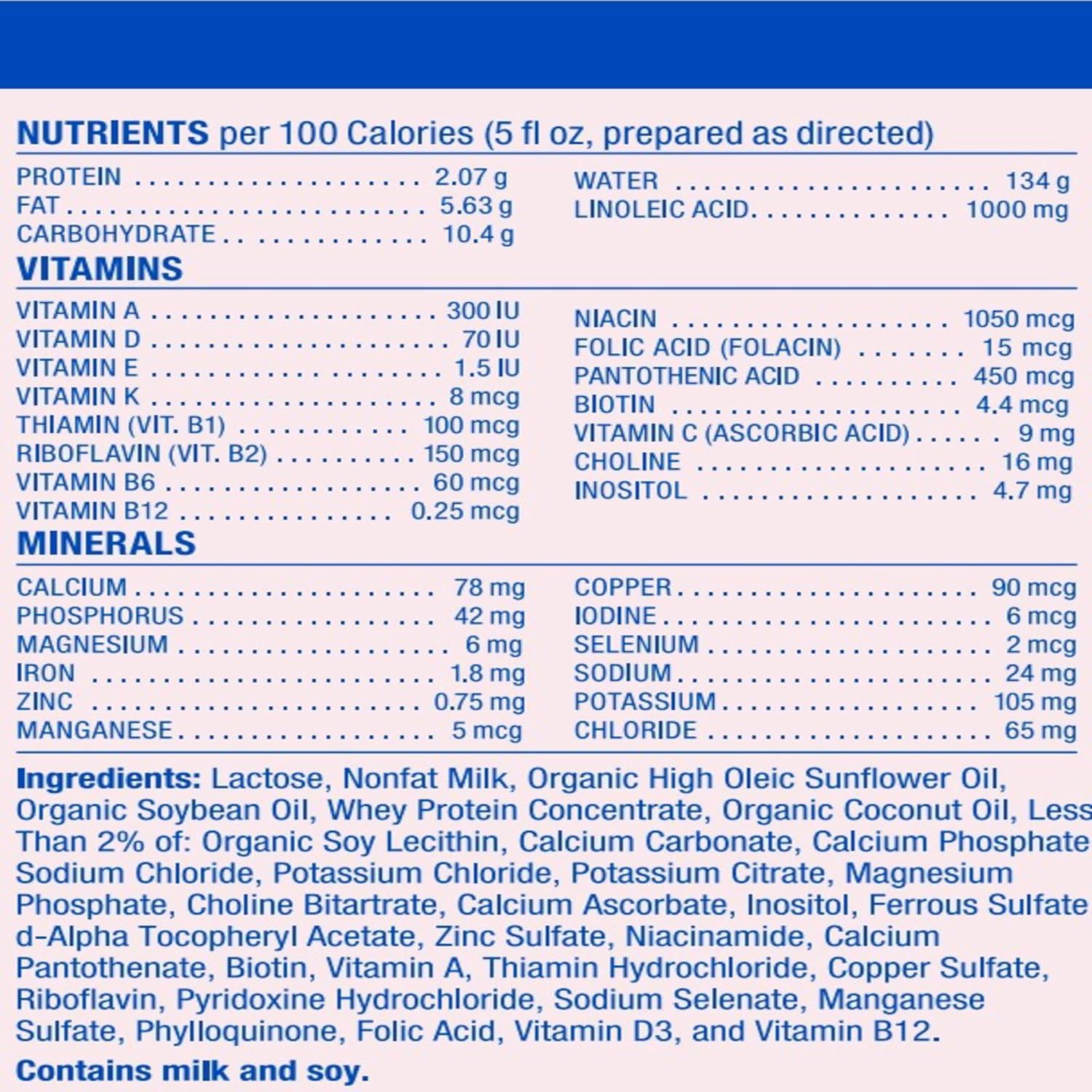 Fórmula Infantil Completa Baby's Only 595 g - A base de Leche