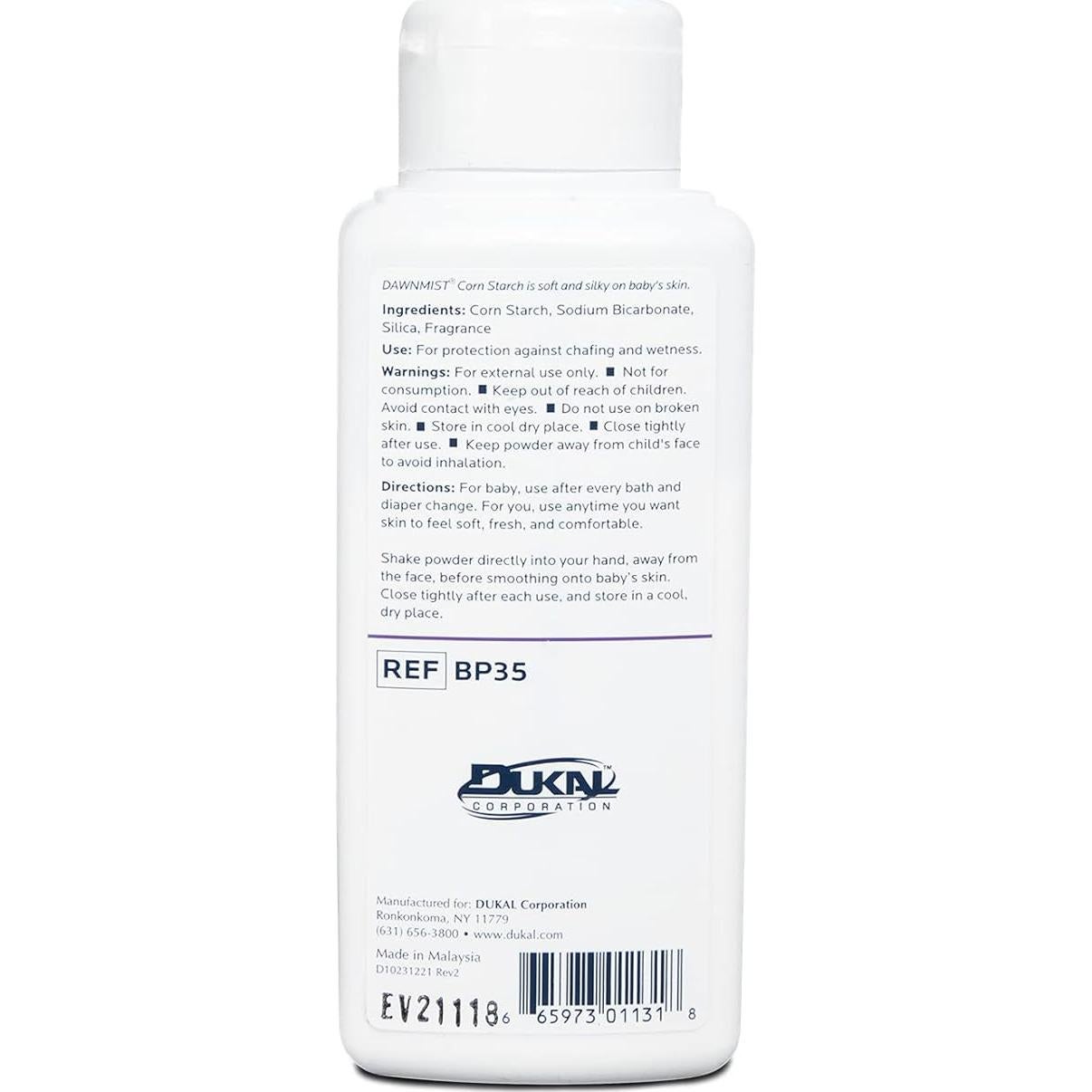 Dukal Polvo para Bebés con Almidón de Maíz 48 Botellas 113g