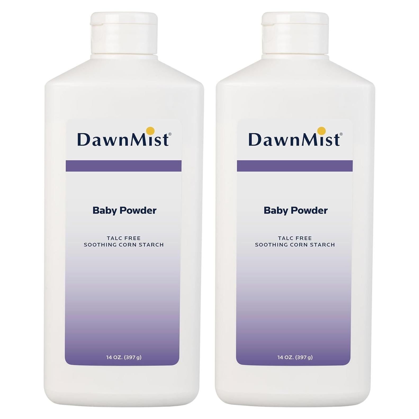 Dukal Polvo de Maíz para Bebés 396 g - Paquete de 2, Libre de Talco