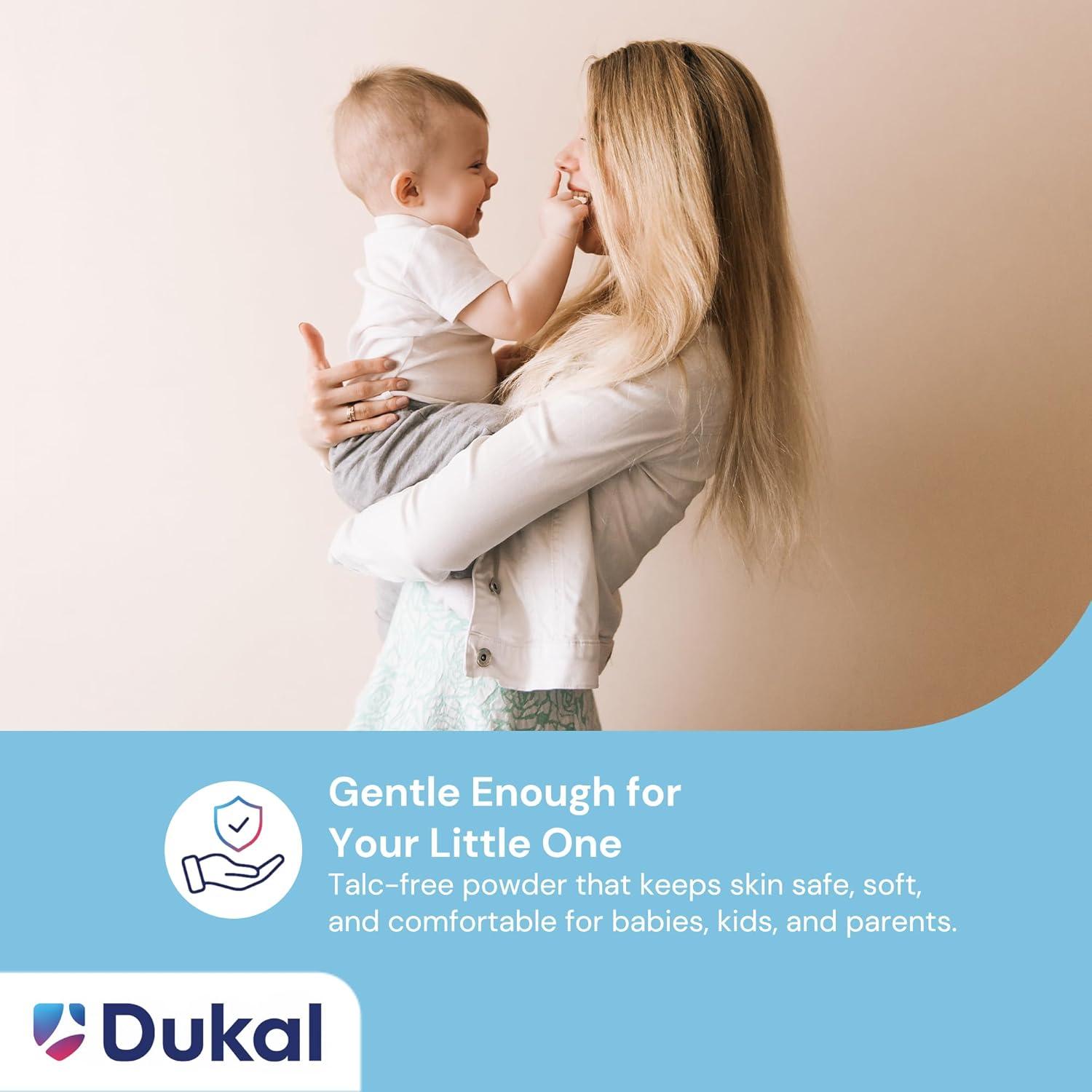 Dukal Polvo de Maíz para Bebés 396 g - Paquete de 2, Libre de Talco