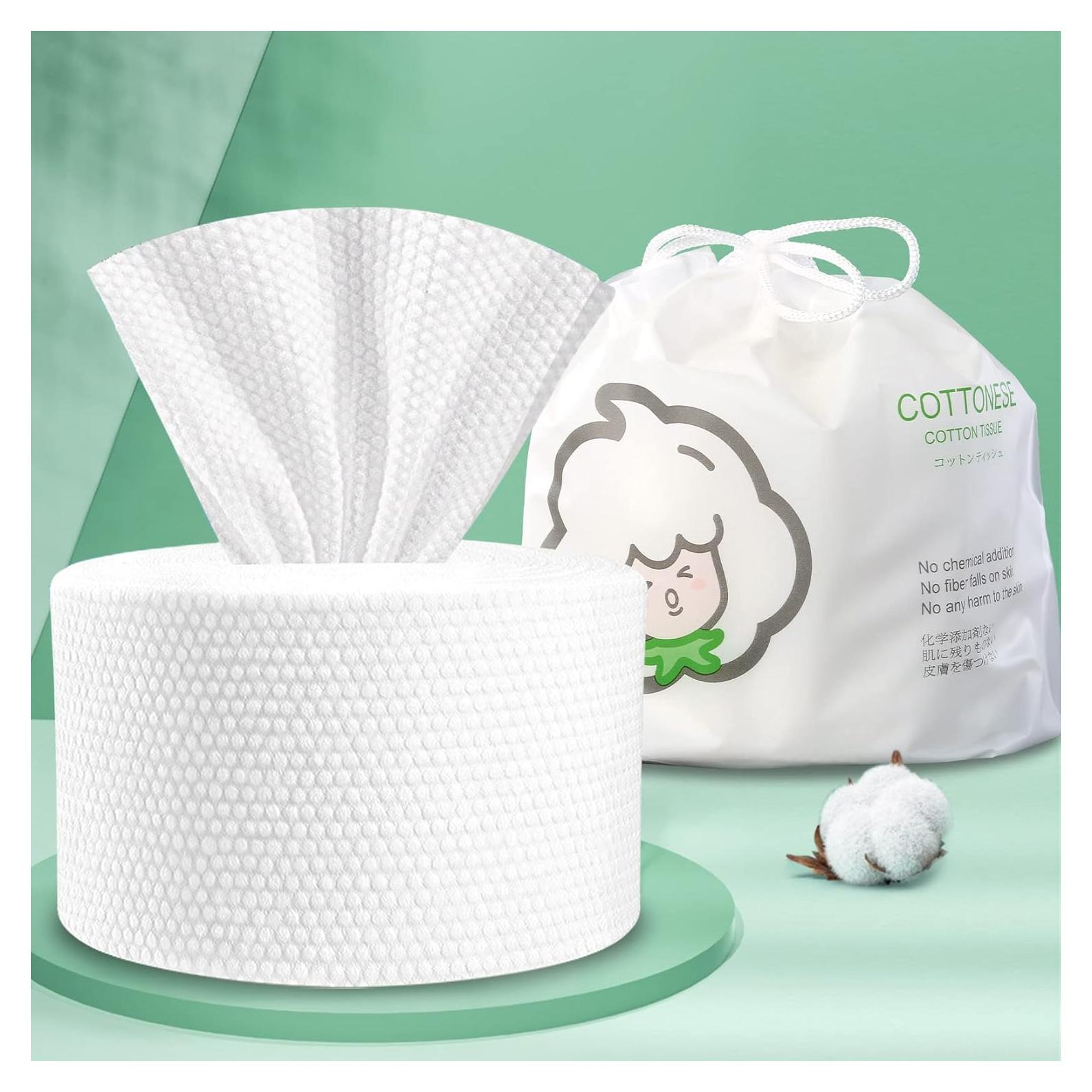 Toalla Facial Desechable 100% Algodón Multiusos 10x16cm