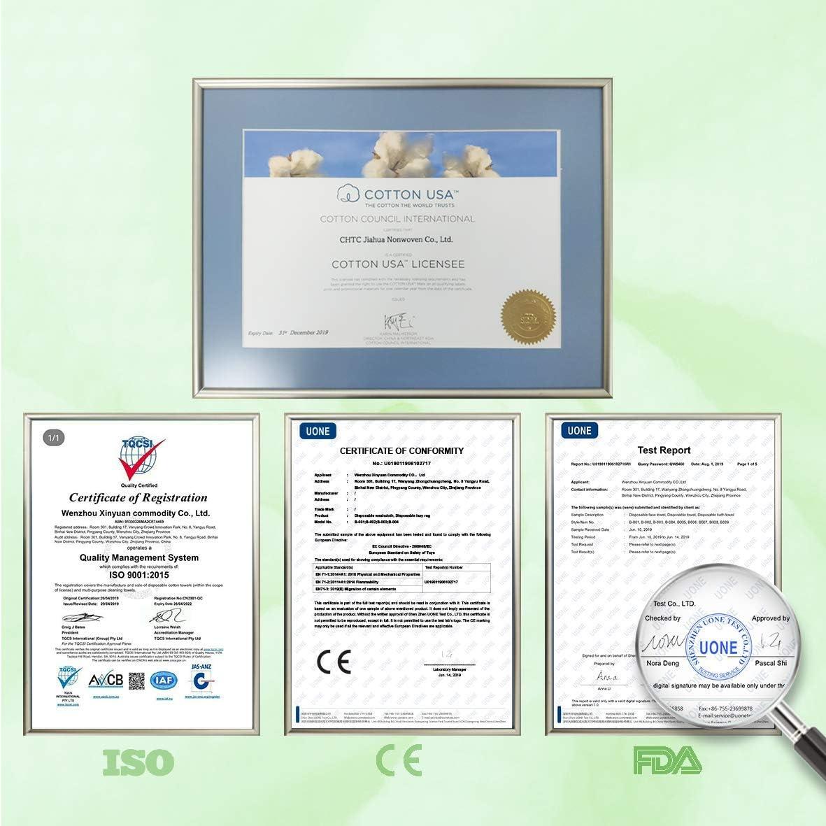 Toalla Facial Desechable 100% Algodón Multiusos 10x16cm