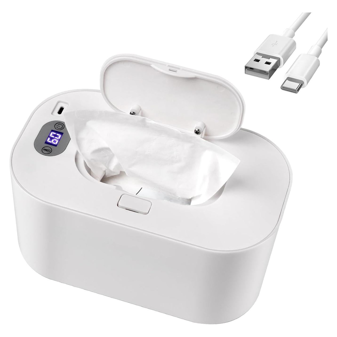 Calentador de Toallitas para Bebés Blanco - 5 Modos de Temperatura