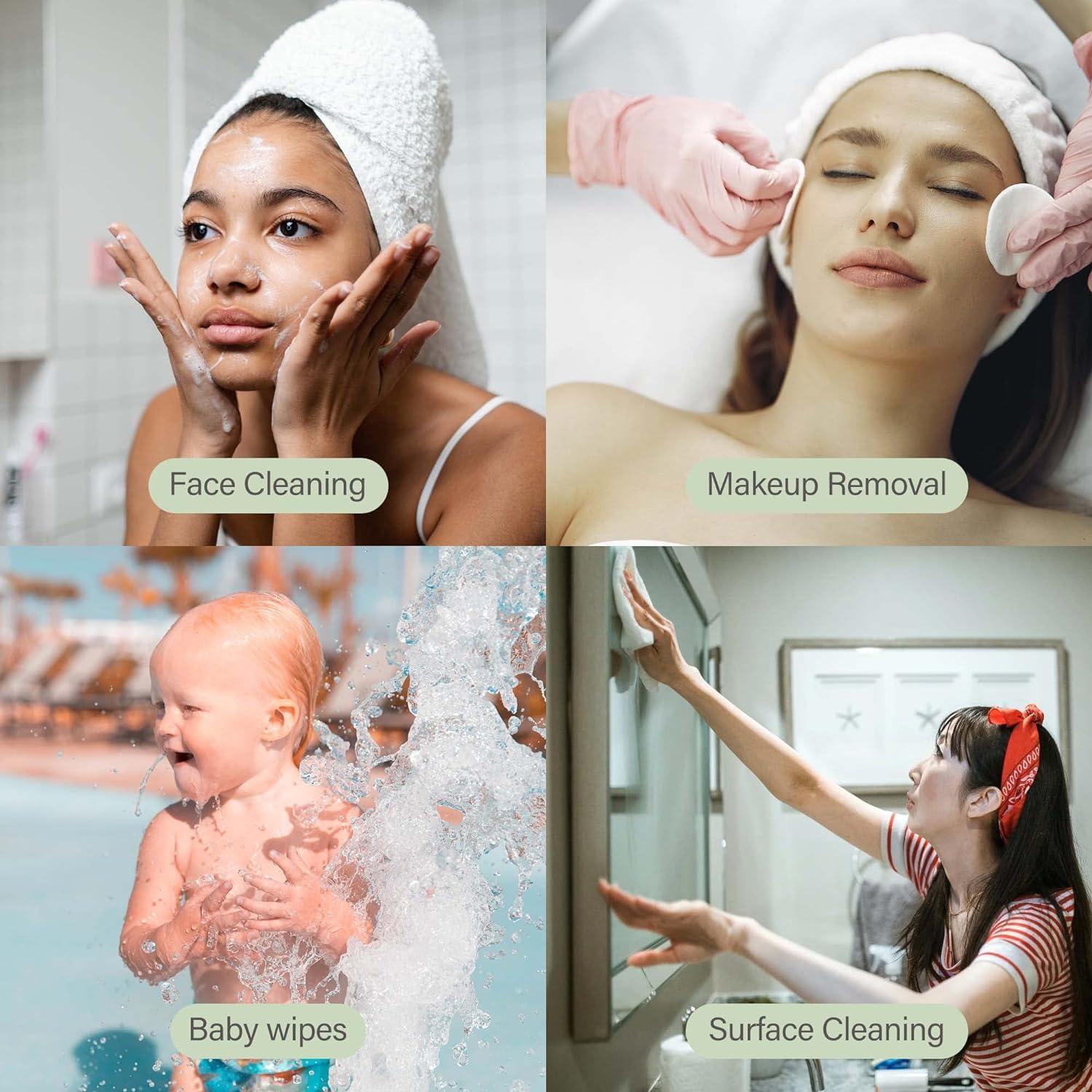 Toallas Faciales Desechables Unifree - 240 Toallas Suaves 20x20cm