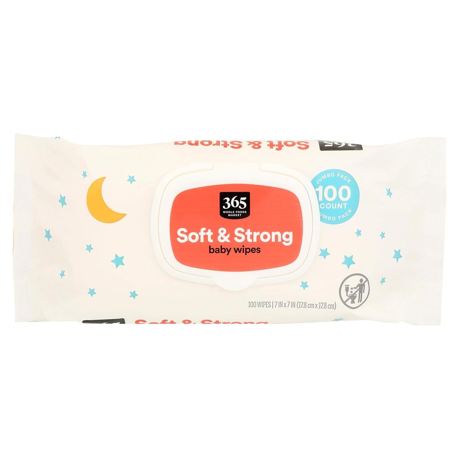 Toallitas Desechables para Bebés 365 Whole Foods 100 Unidades