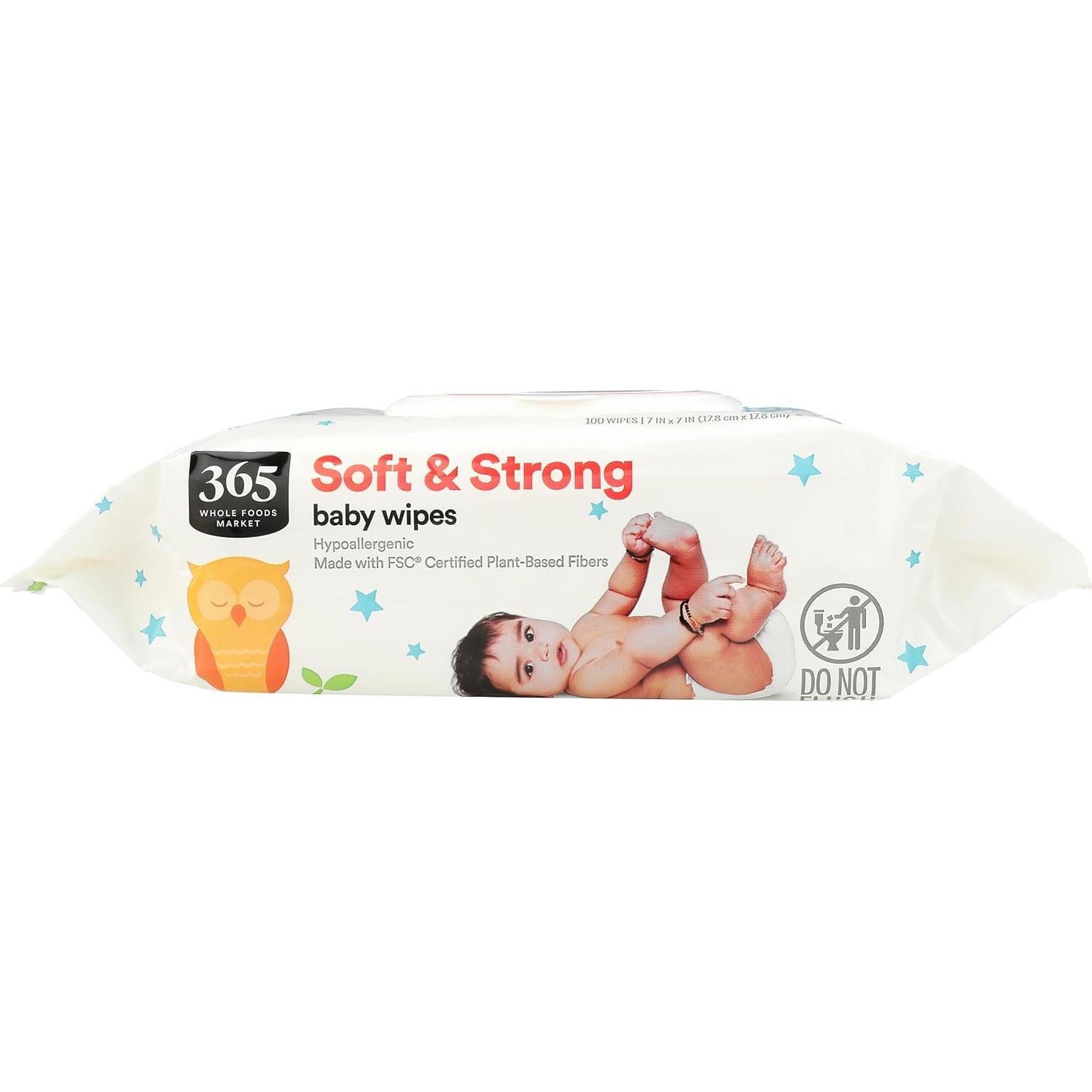 Toallitas Desechables para Bebés 365 Whole Foods 100 Unidades