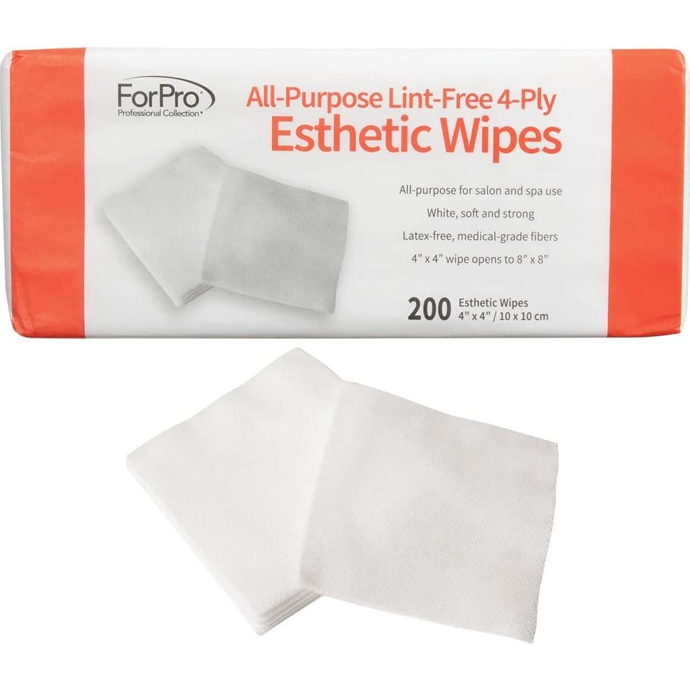 Toallitas Estéticas Sin Pelusa ForPro 200 Cuentas 10x10 cm