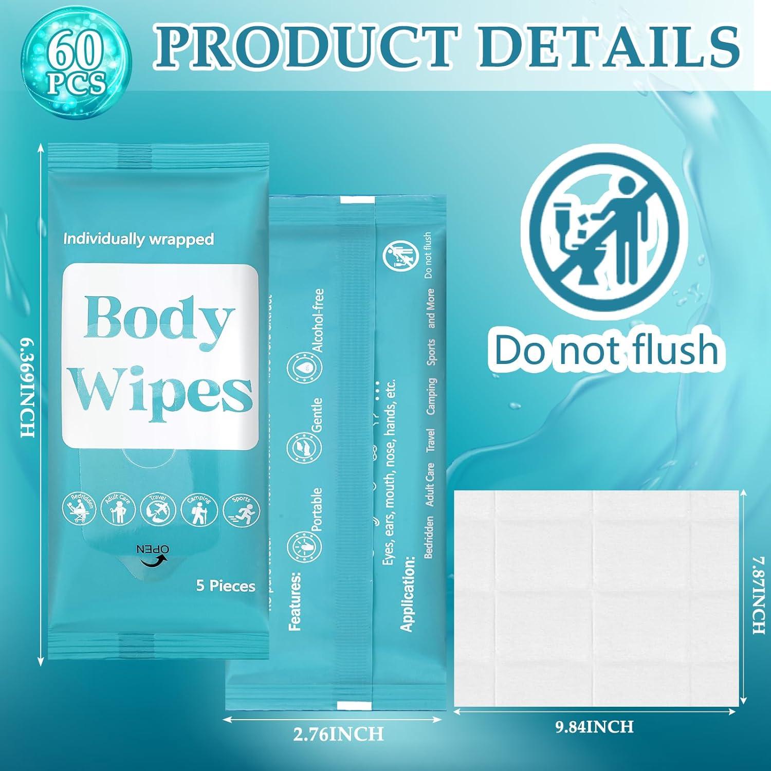 Toallitas Corporales Desechables Threlaco 300 Pcs Aloe