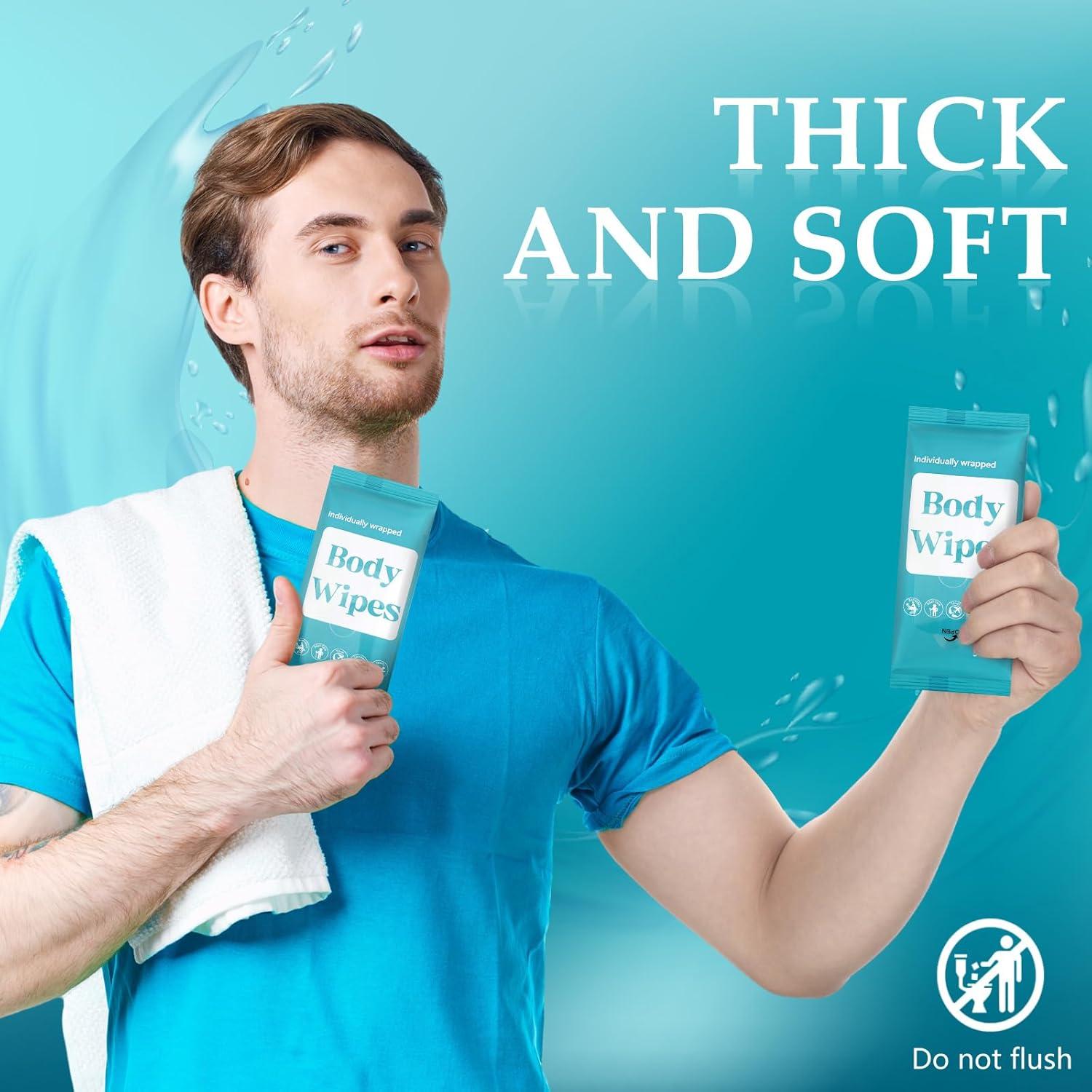 Toallitas Corporales Desechables Threlaco 300 Pcs Aloe