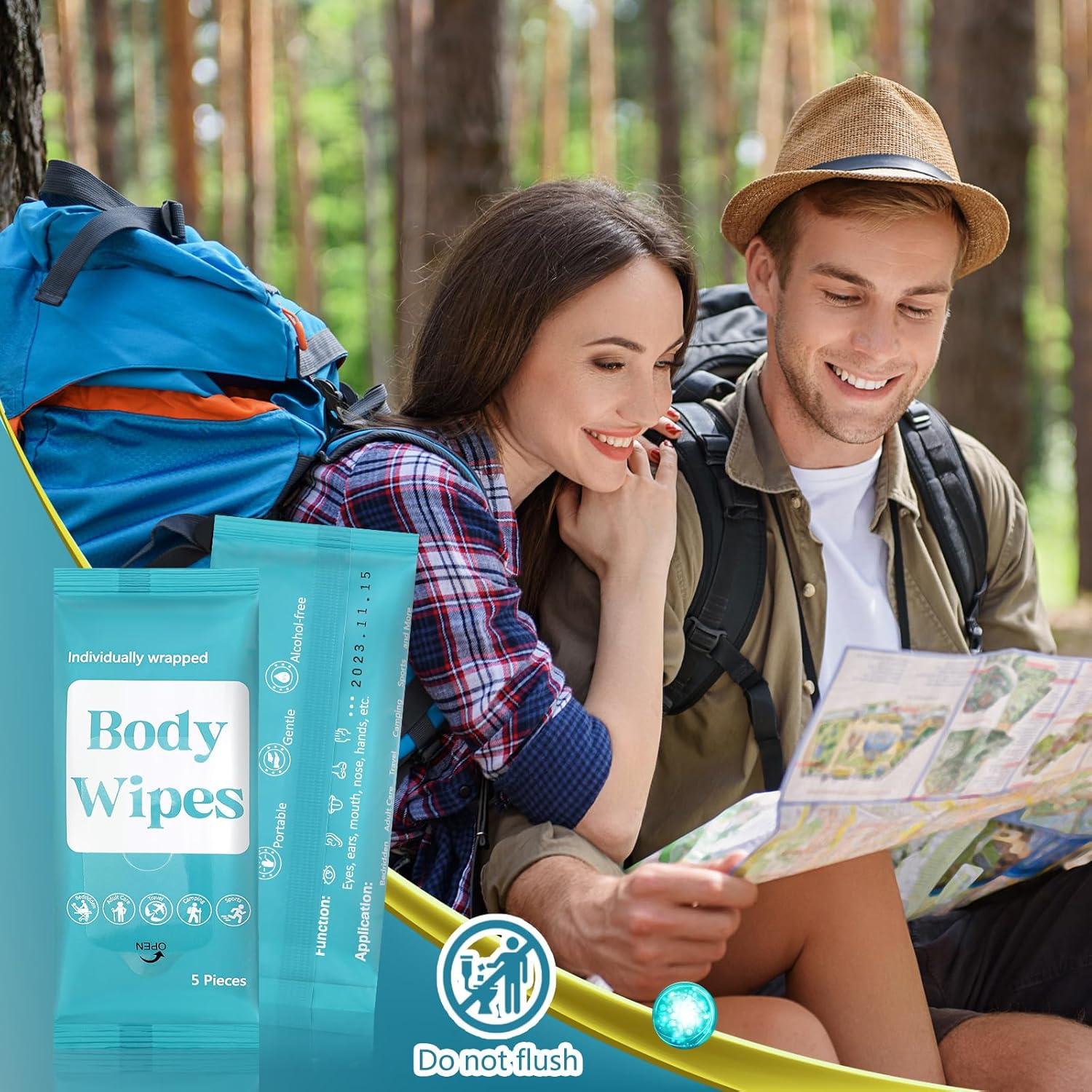 Toallitas Corporales Desechables Threlaco 300 Pcs Aloe