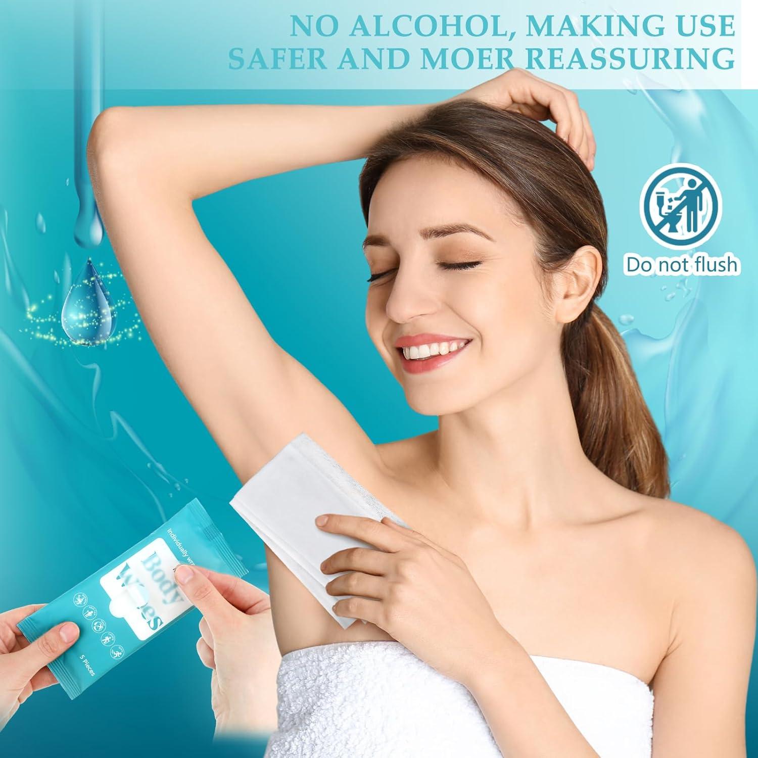 Toallitas Corporales Desechables Threlaco 300 Pcs Aloe