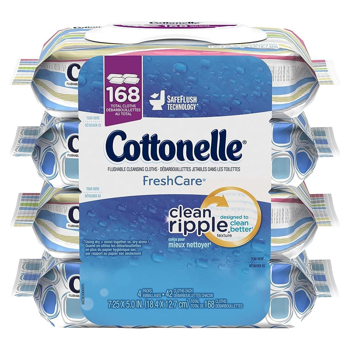 Toallitas de limpieza desechables Cottonelle Fresh Care 42 hojas