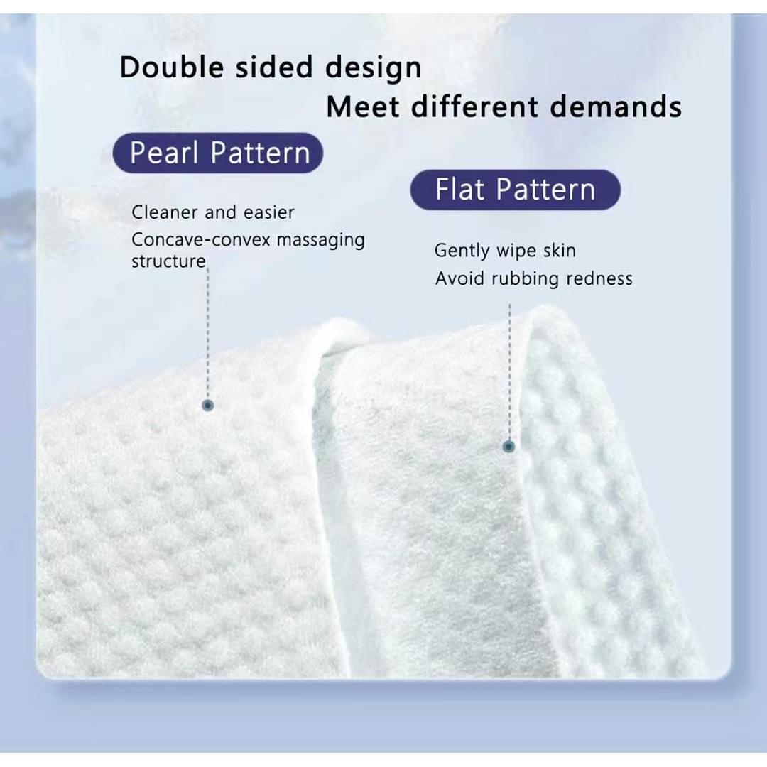 Toallas Faciales Desechables Ampmuze 80 Unidades Biodegradables