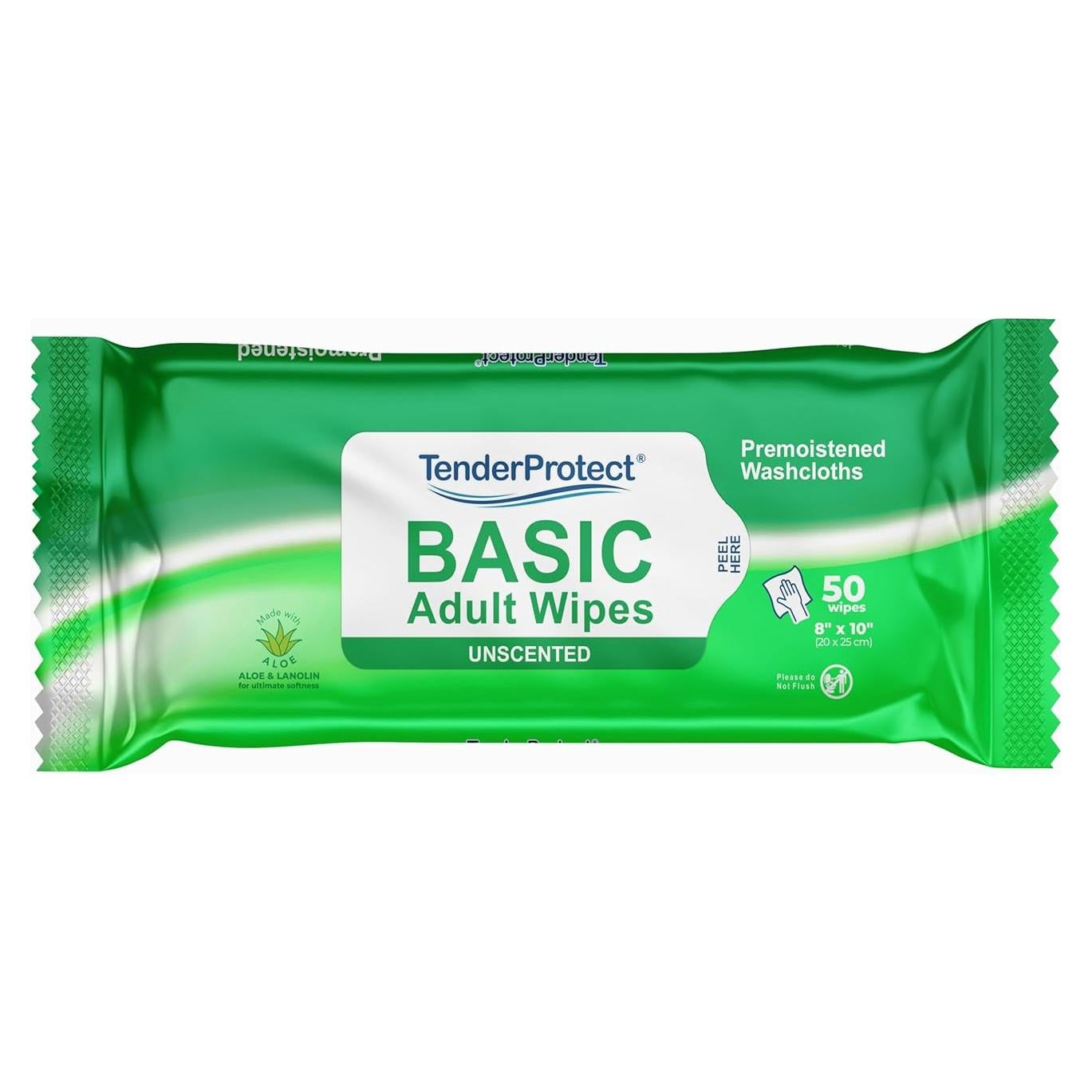 Toallitas Hipoalergénicas TenderProtect® para Adultos 500 Unidades