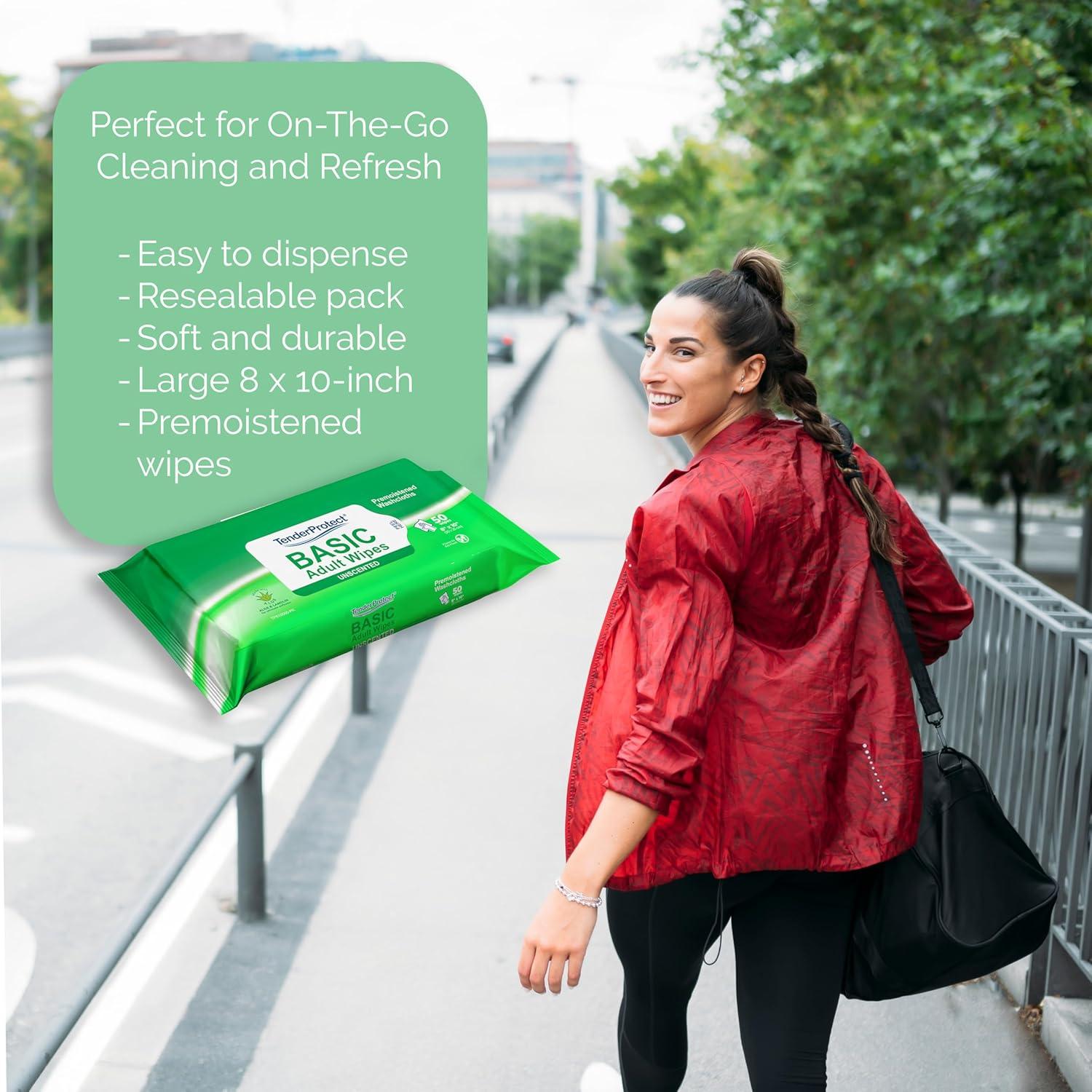 Toallitas Hipoalergénicas TenderProtect® para Adultos 500 Unidades