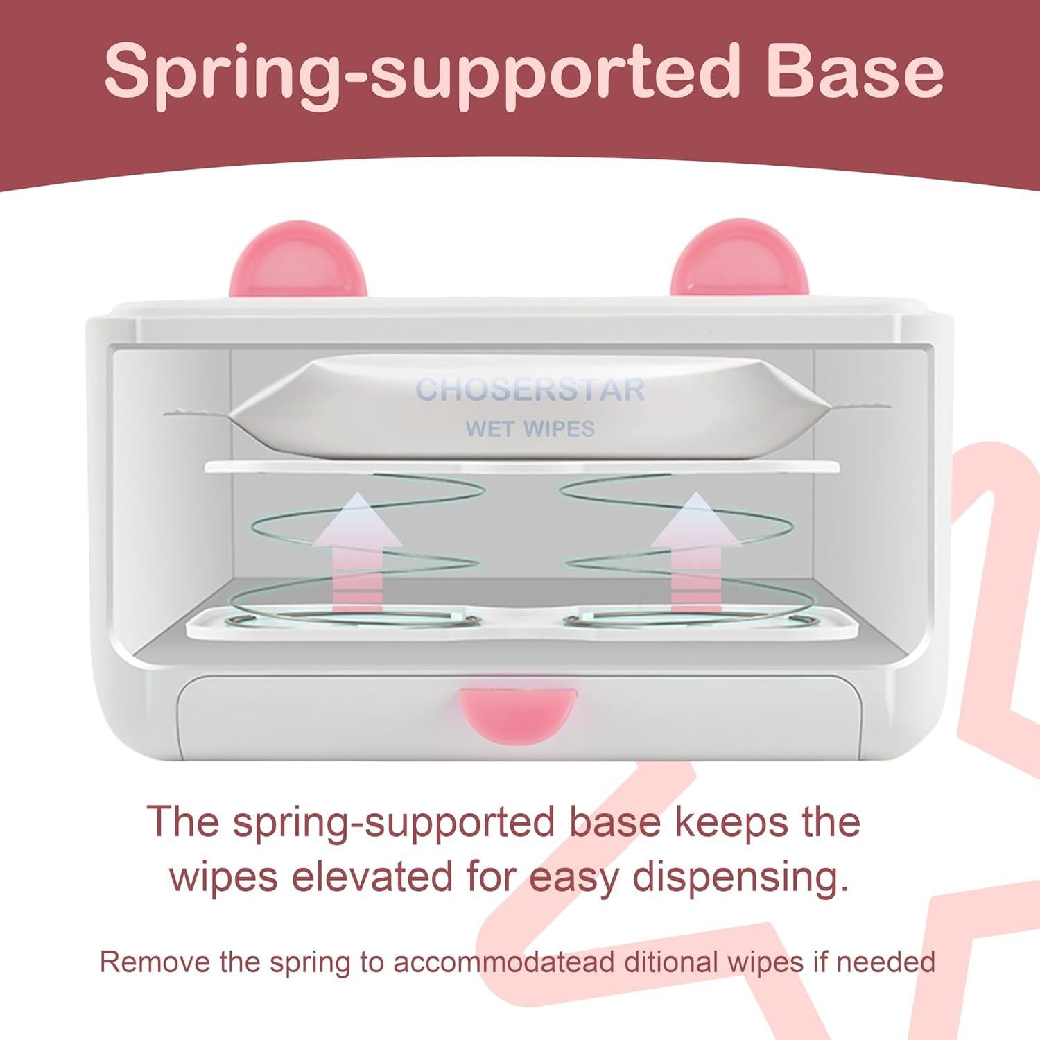 Calentador de Toallitas para Bebé con Orejas de Gato - 4 Temperaturas