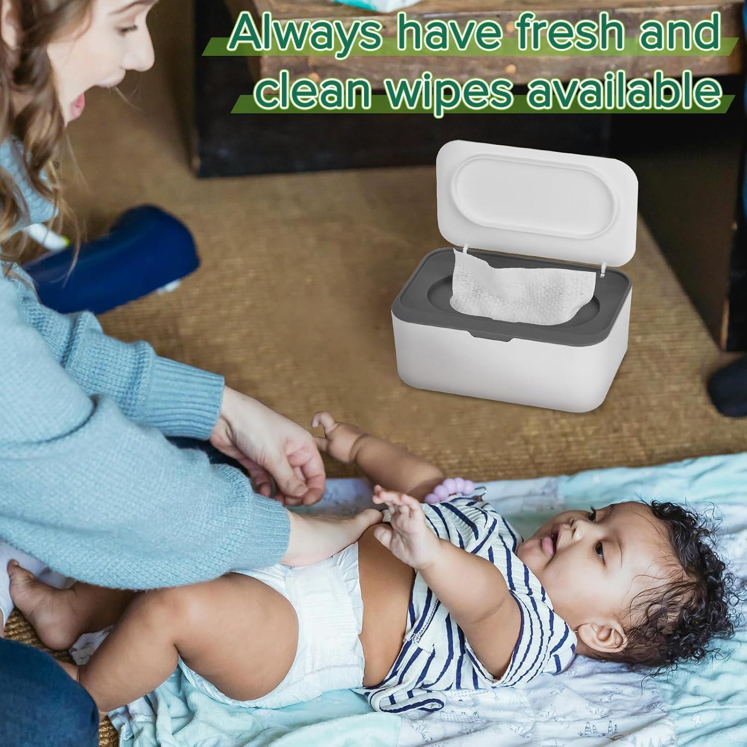 Dispensador de Toallitas Húmedas Flenpptly Gris 19.3x13.5 cm