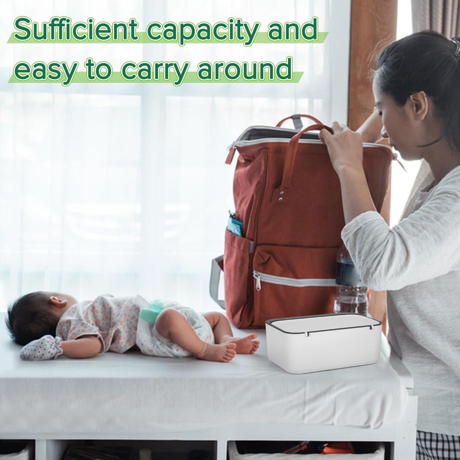 Dispensador de Toallitas Húmedas Flenpptly Gris 19.3x13.5 cm