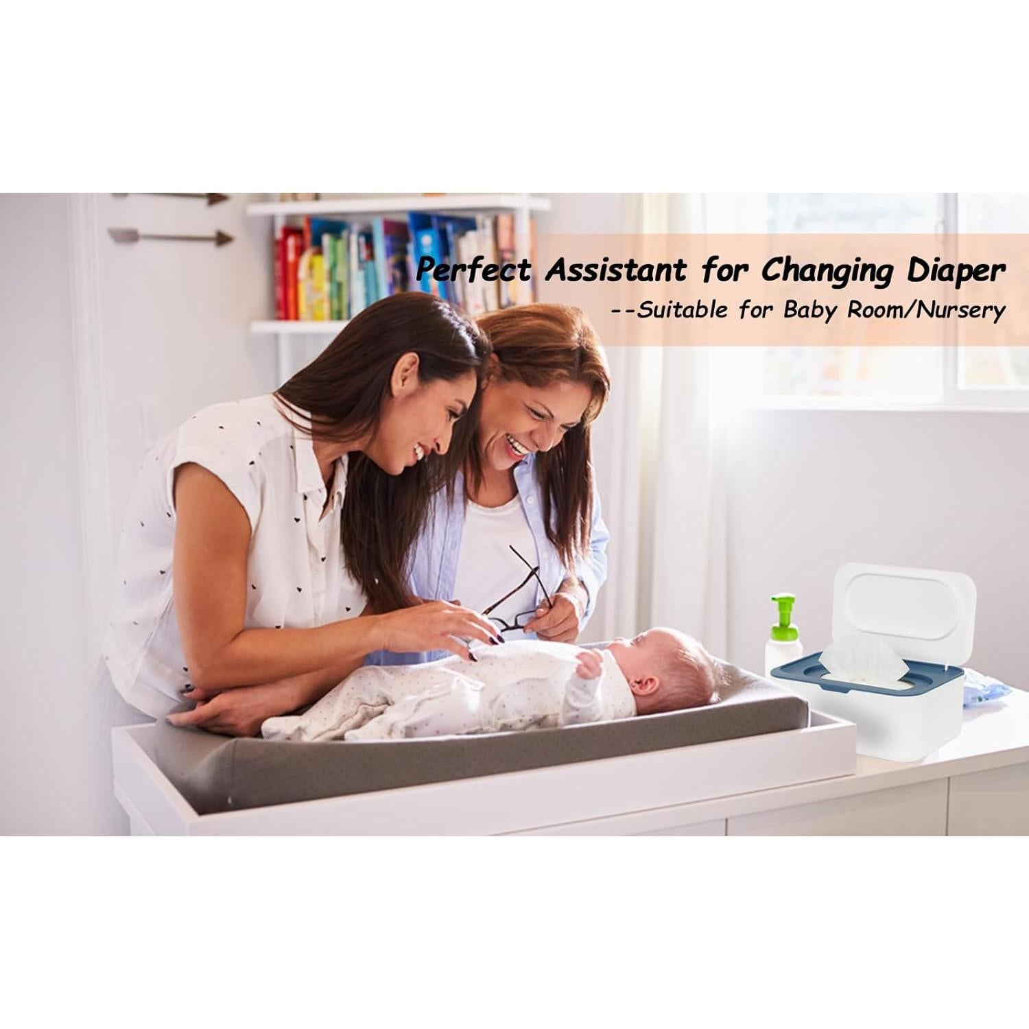 Dispensador de Toallitas Seposeve Azul, Recargable, 80 Piezas