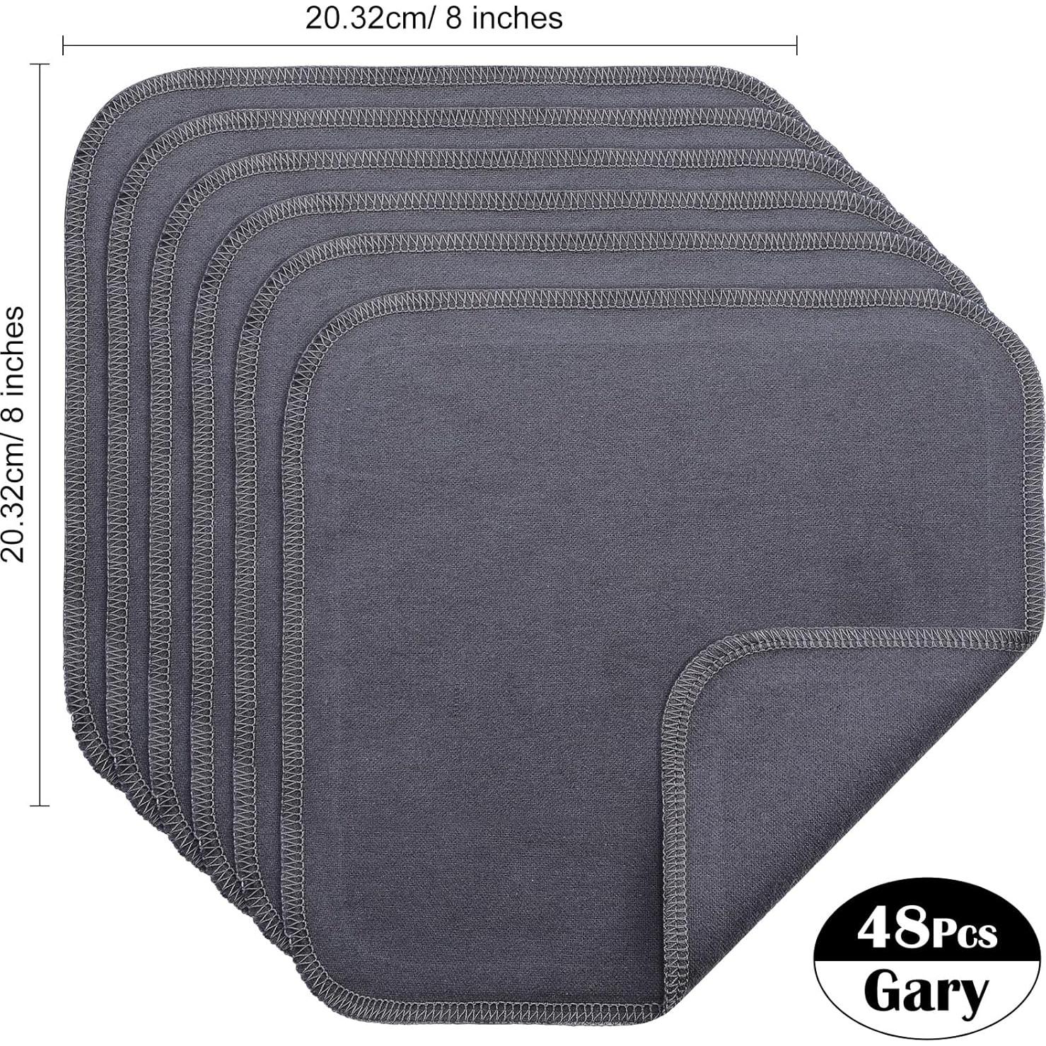 48 Pañuelos de Tela Reutilizables para Bebés SmoothNovelty 20x20cm