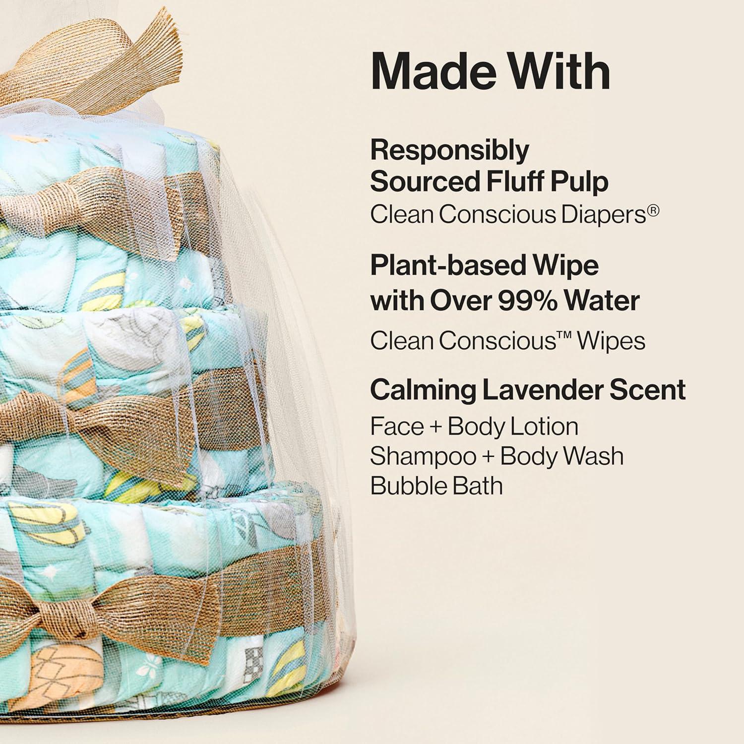 Pastel de Pañales Deluxe The Honest Company Tamaño 1 70 Pzas