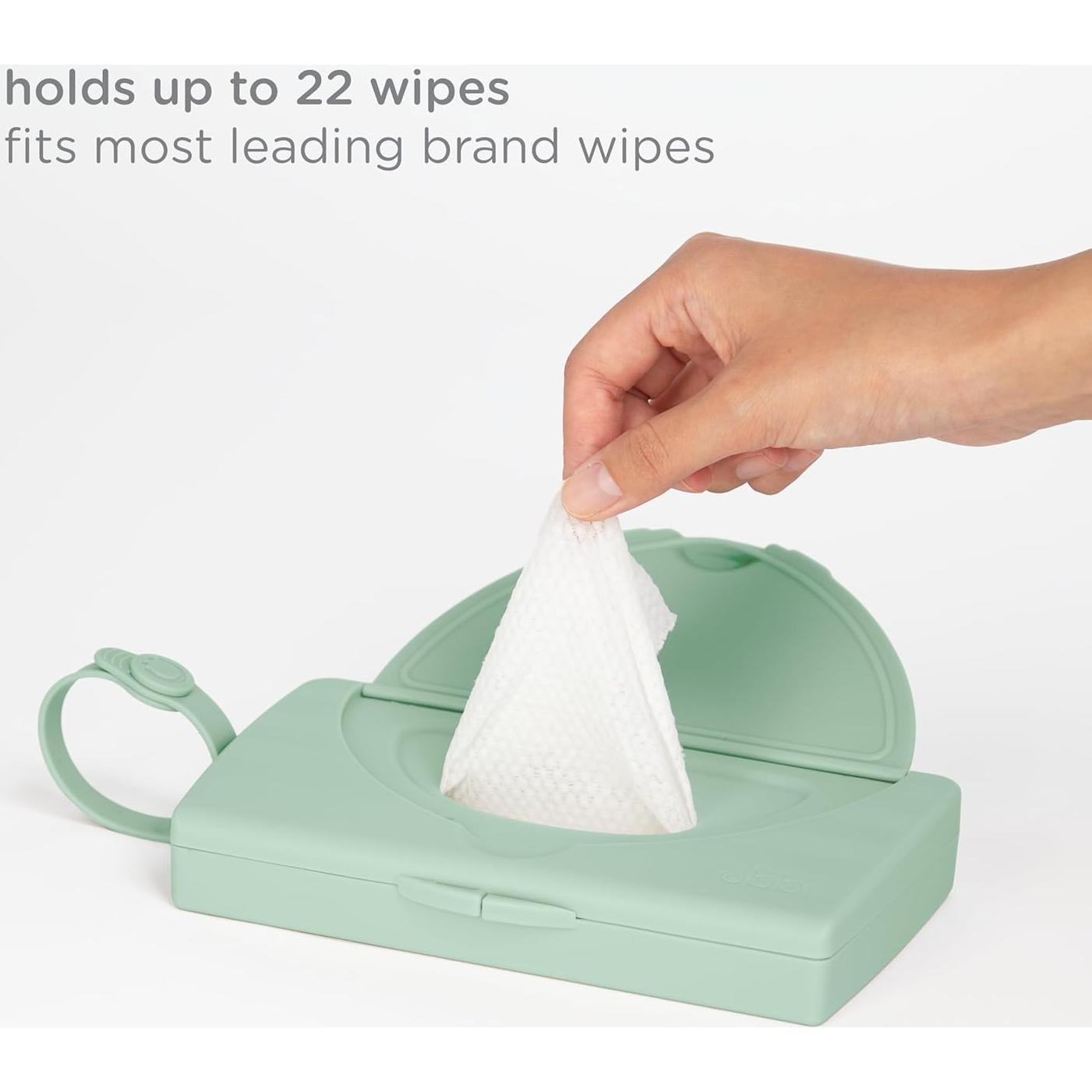 Dispensador de Toallitas para Bebés Ubbi On-The-Go Verde Salvia