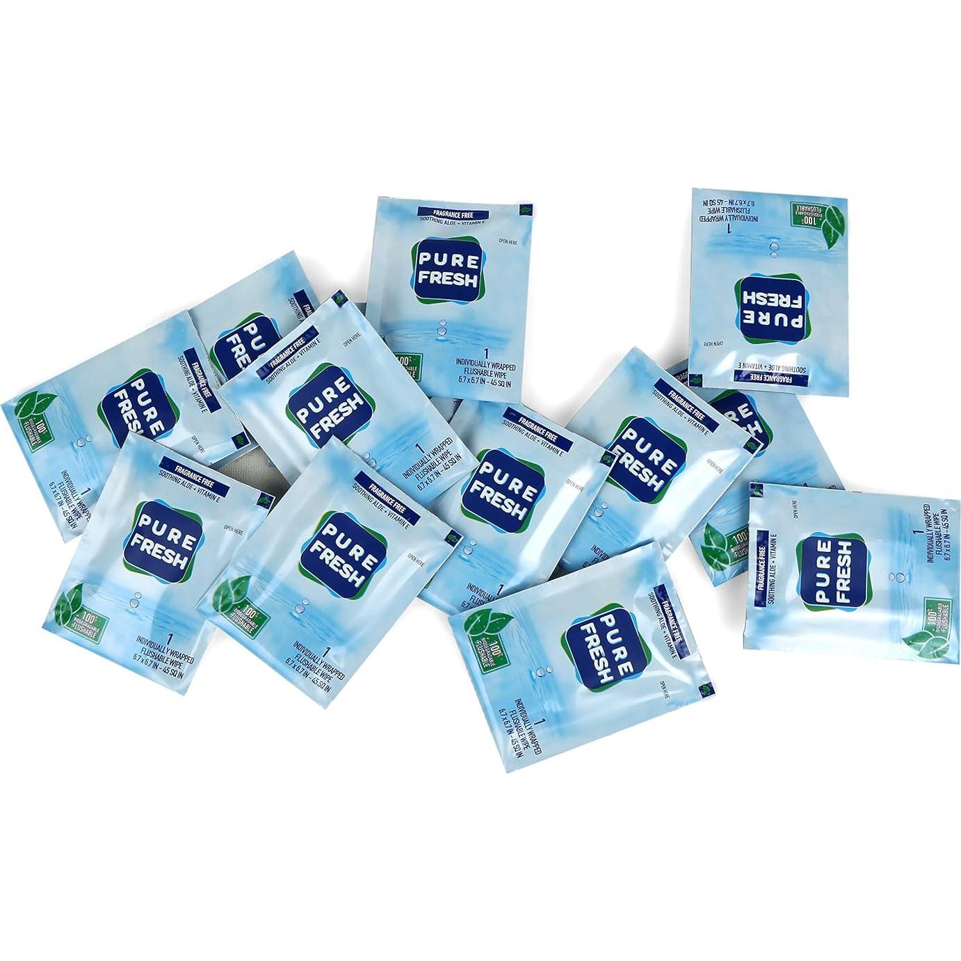 Toallitas Húmedas PureFresh 40 Unidades Desechables Sin Alcohol