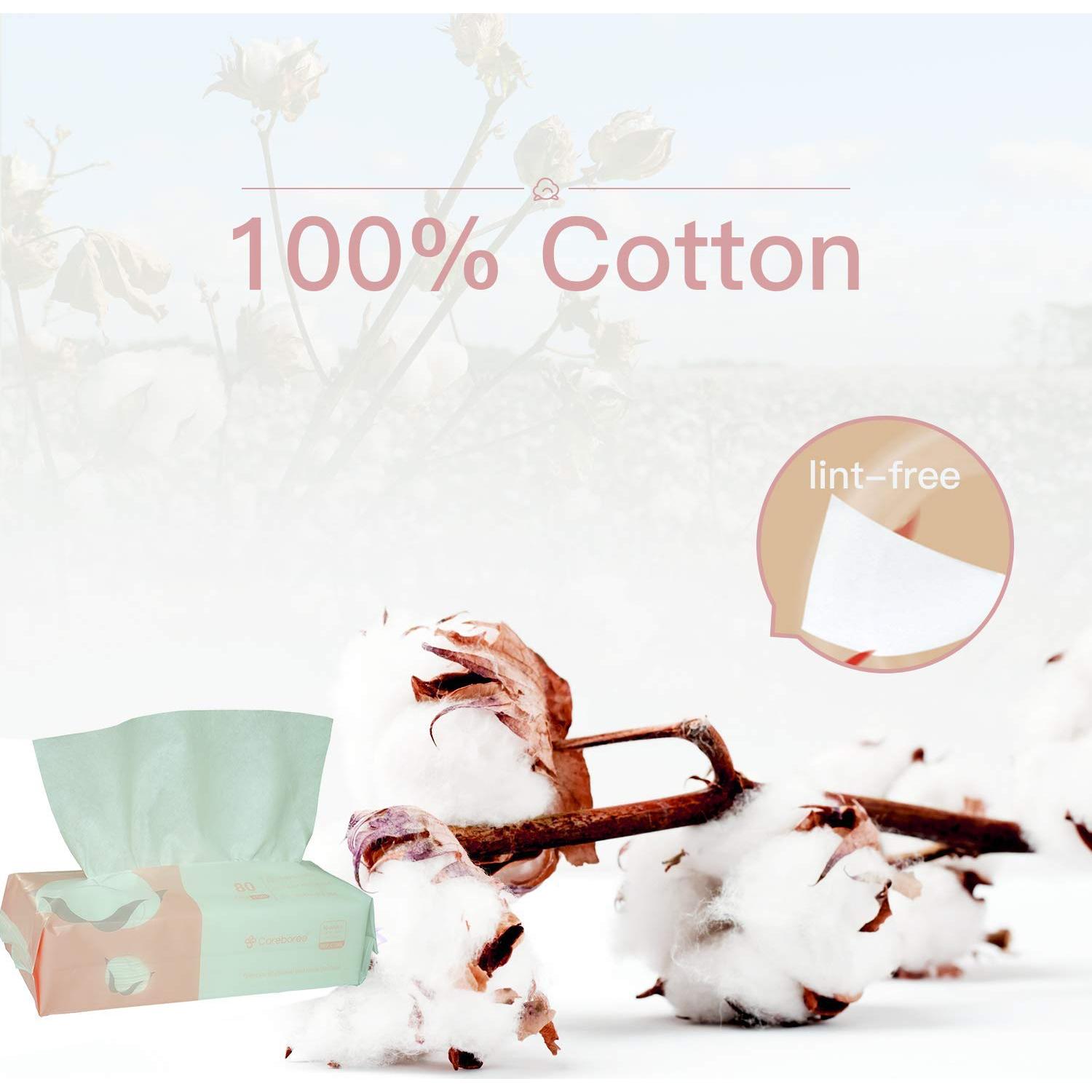 Toallas desechables Careboree 100% algodón 80 unidades x2