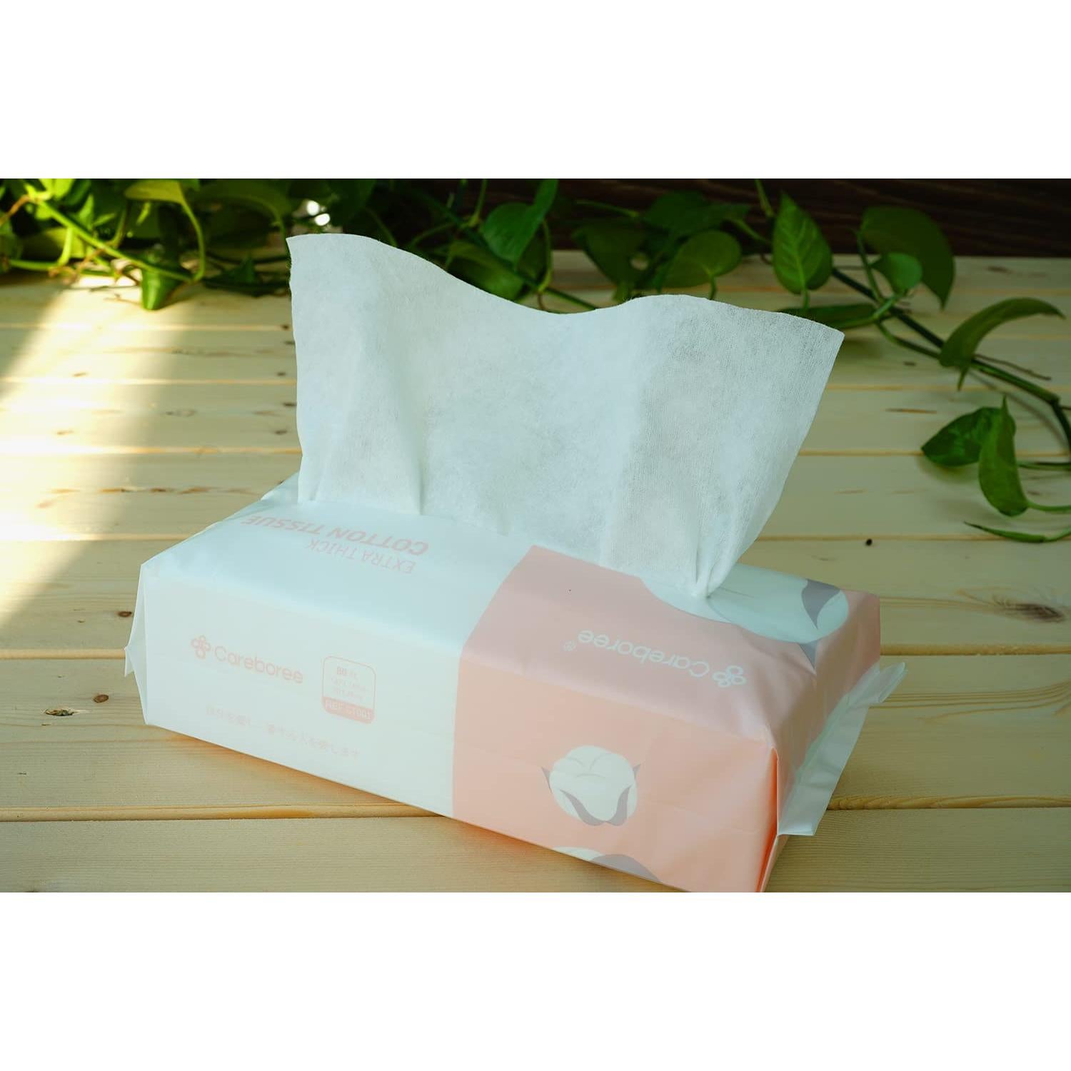 Toallas desechables Careboree 100% algodón 80 unidades x2