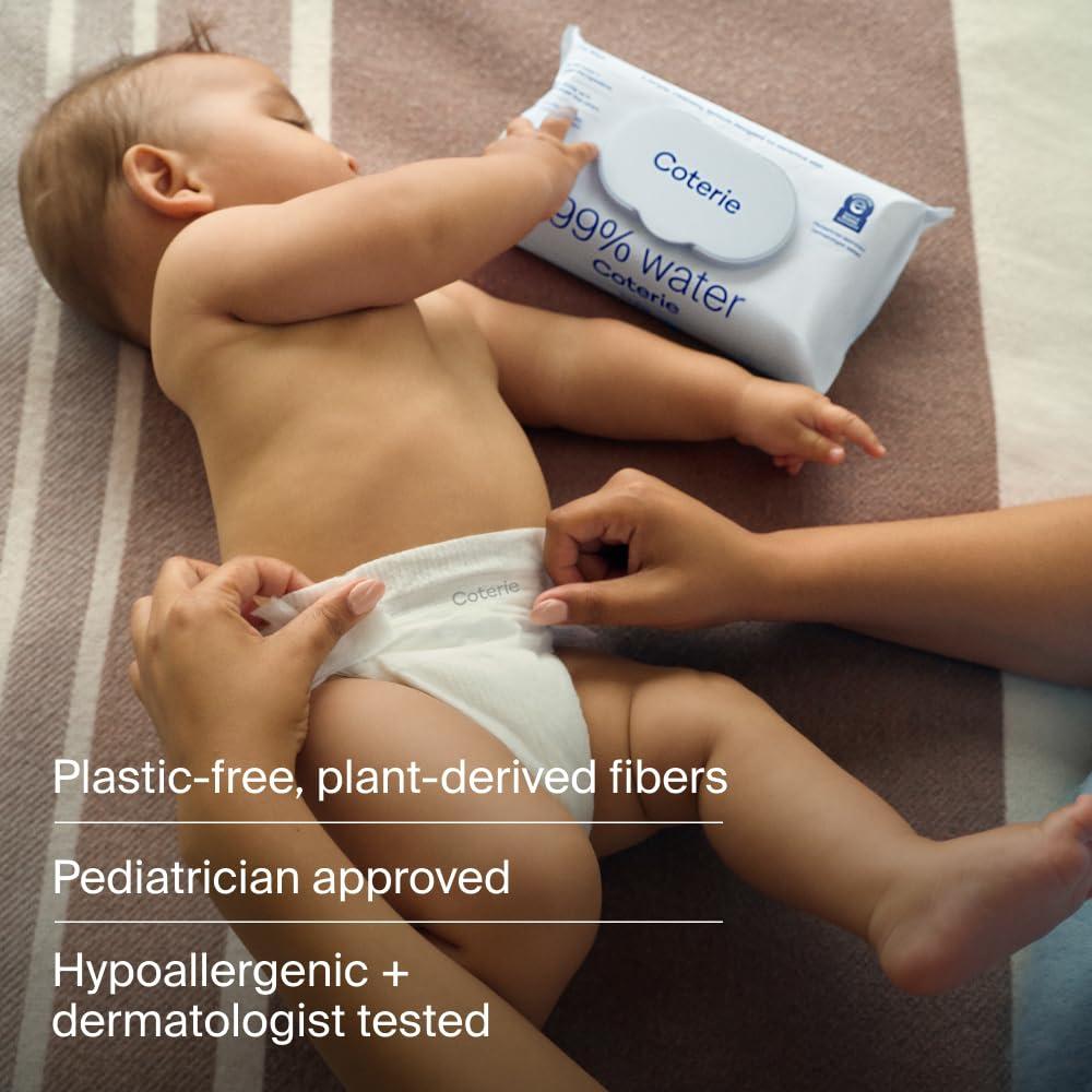 Toallitas para Bebés Coterie Hipoalergénicas 99% Agua Paquete de 8