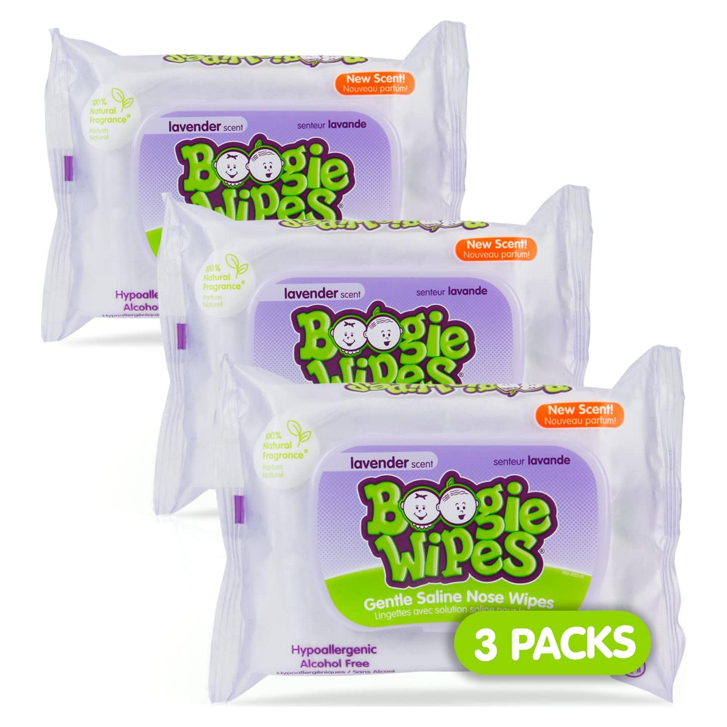 Toallitas Nasales Salinas Boogie para Bebés y Niños 30 Unidades