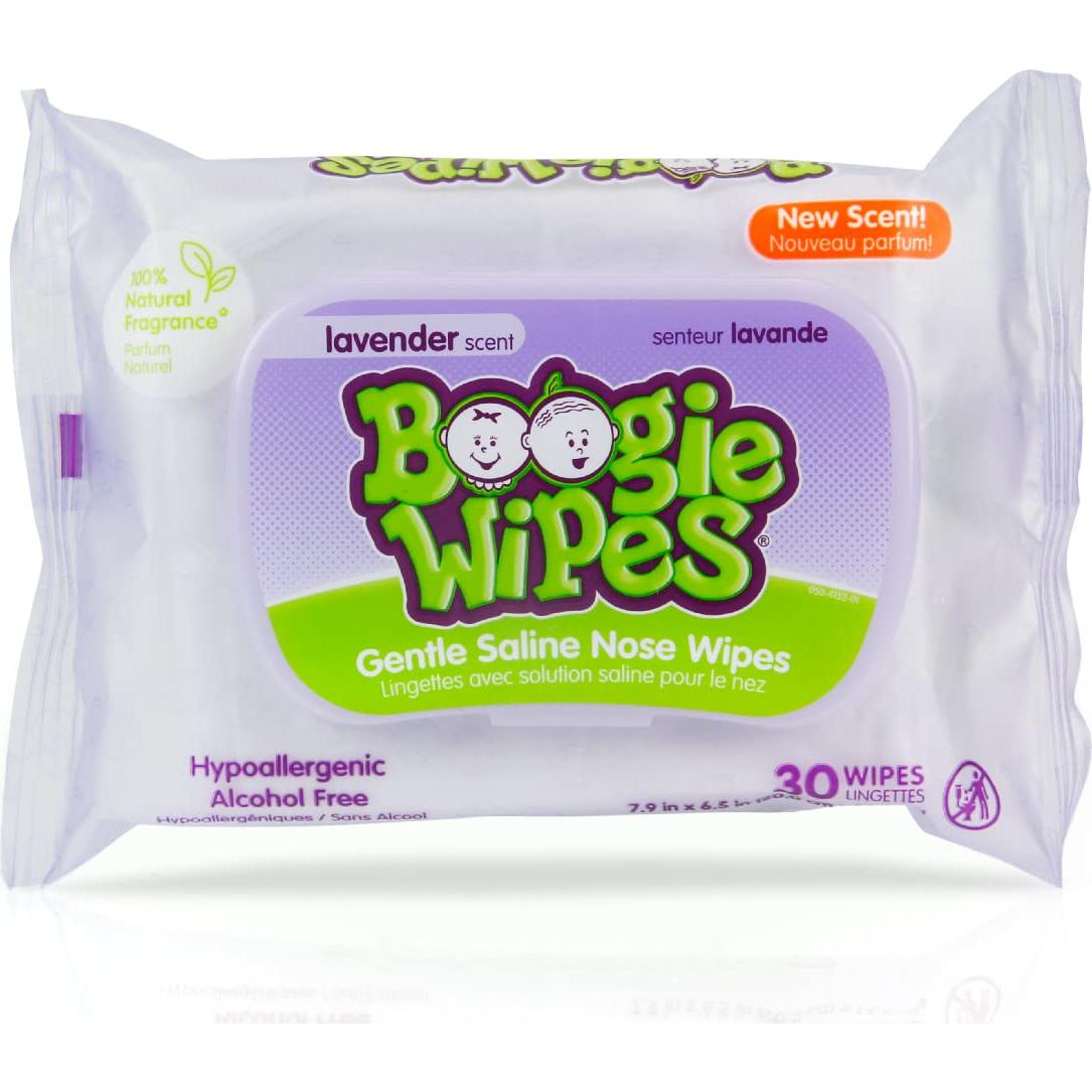 Toallitas Nasales Salinas Boogie para Bebés y Niños 30 Unidades