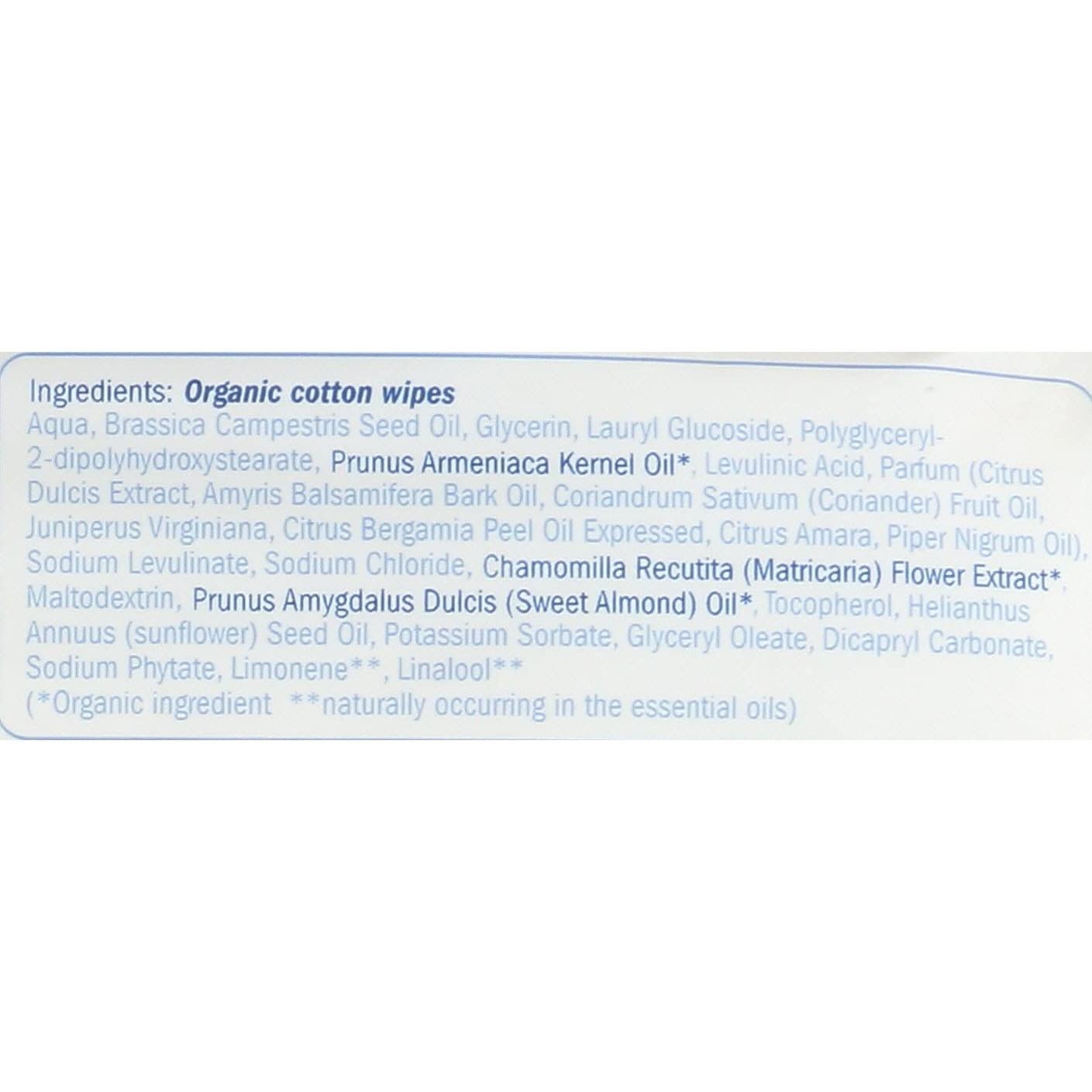 Toallitas Húmedas Orgánicas Natracare 50 Unidades con Aceites Esenciales