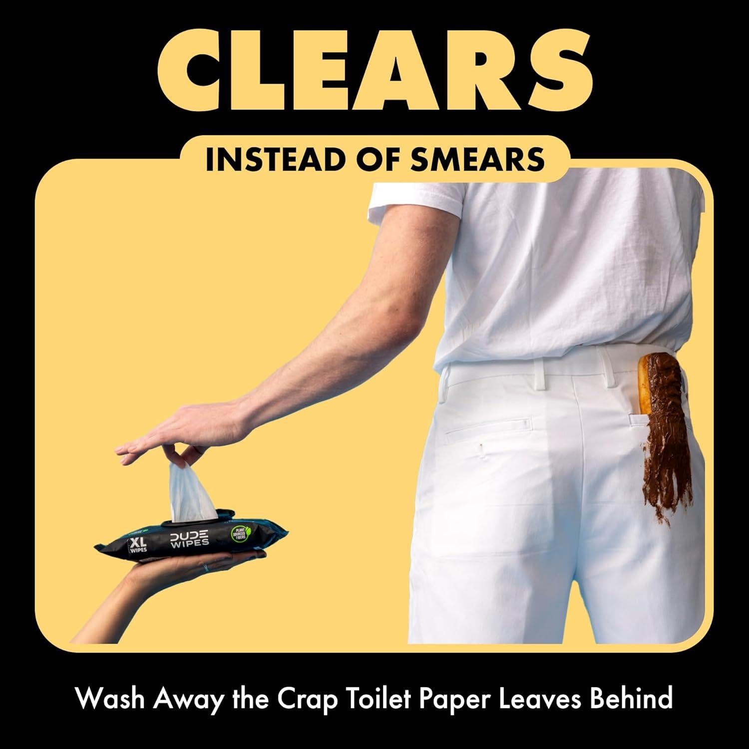 Toallitas desechables DUDE - 288 toallitas húmedas extra grandes con manteca de karité y Aloe