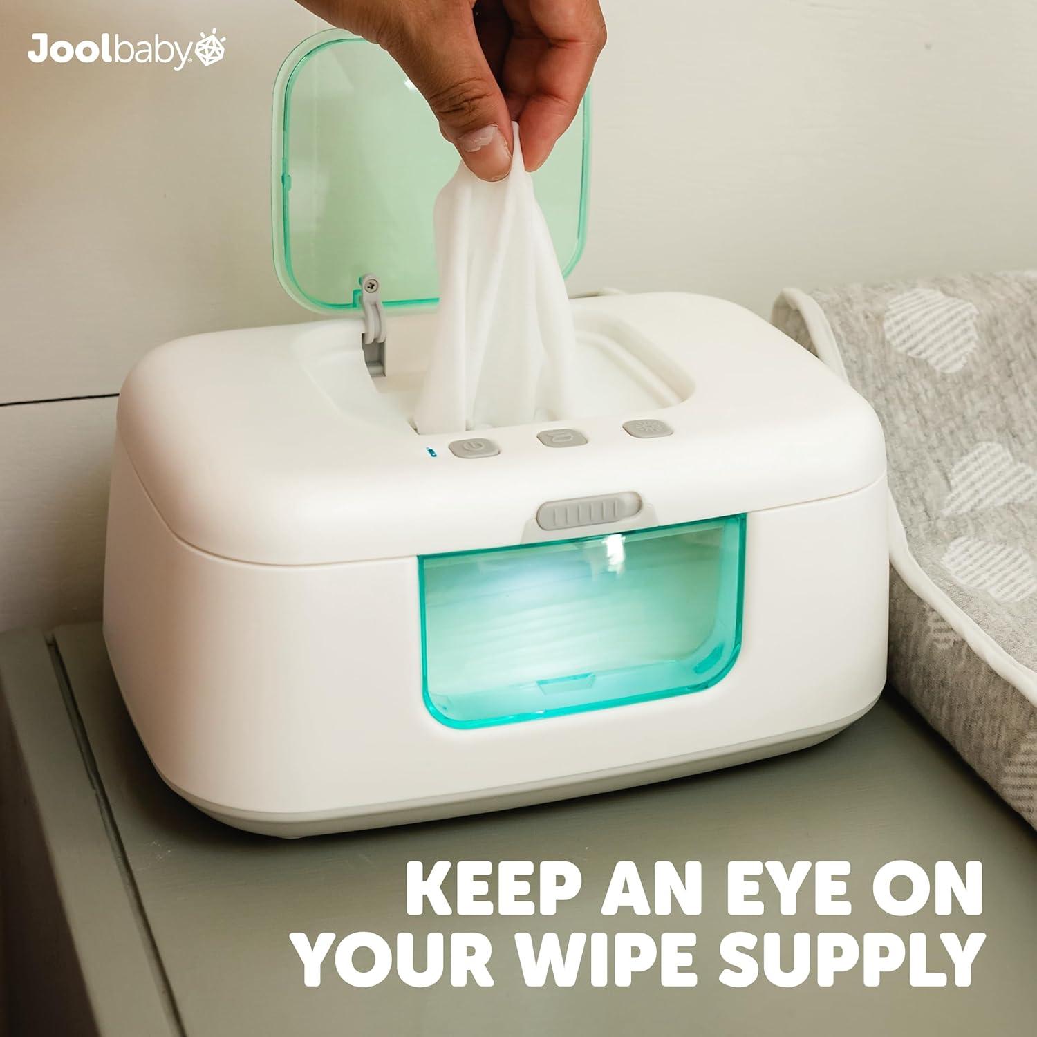 Calentador y dispensador de toallitas TinyBums con luz LED