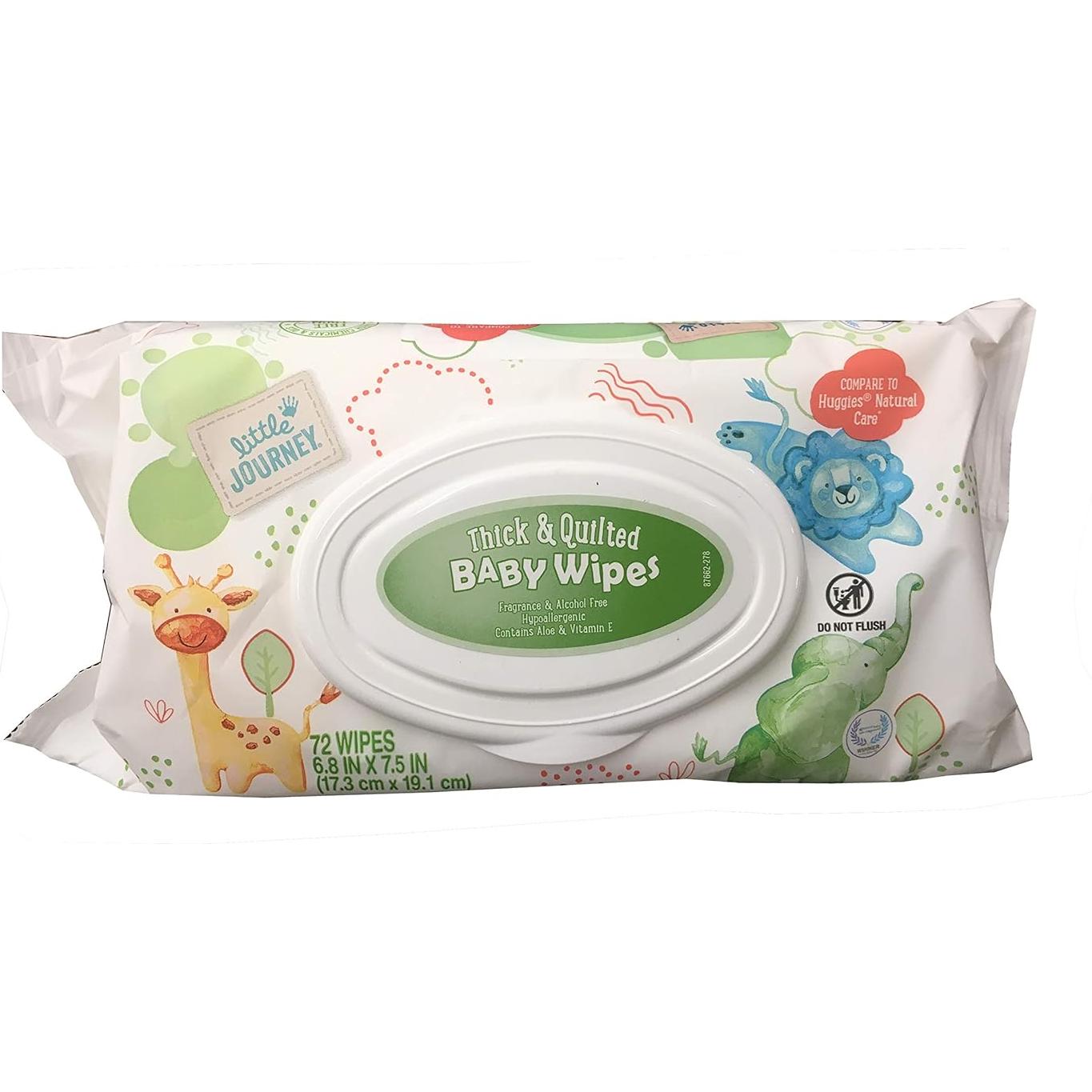 Toallitas para Bebés Little Journey 216 unidades Aloe Vitamina E