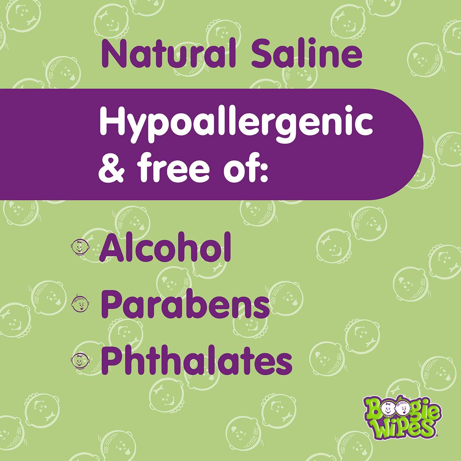 Toallitas Salinas para Bebés Nehemiah, 45 Unidades, Aloe y Vitamina E