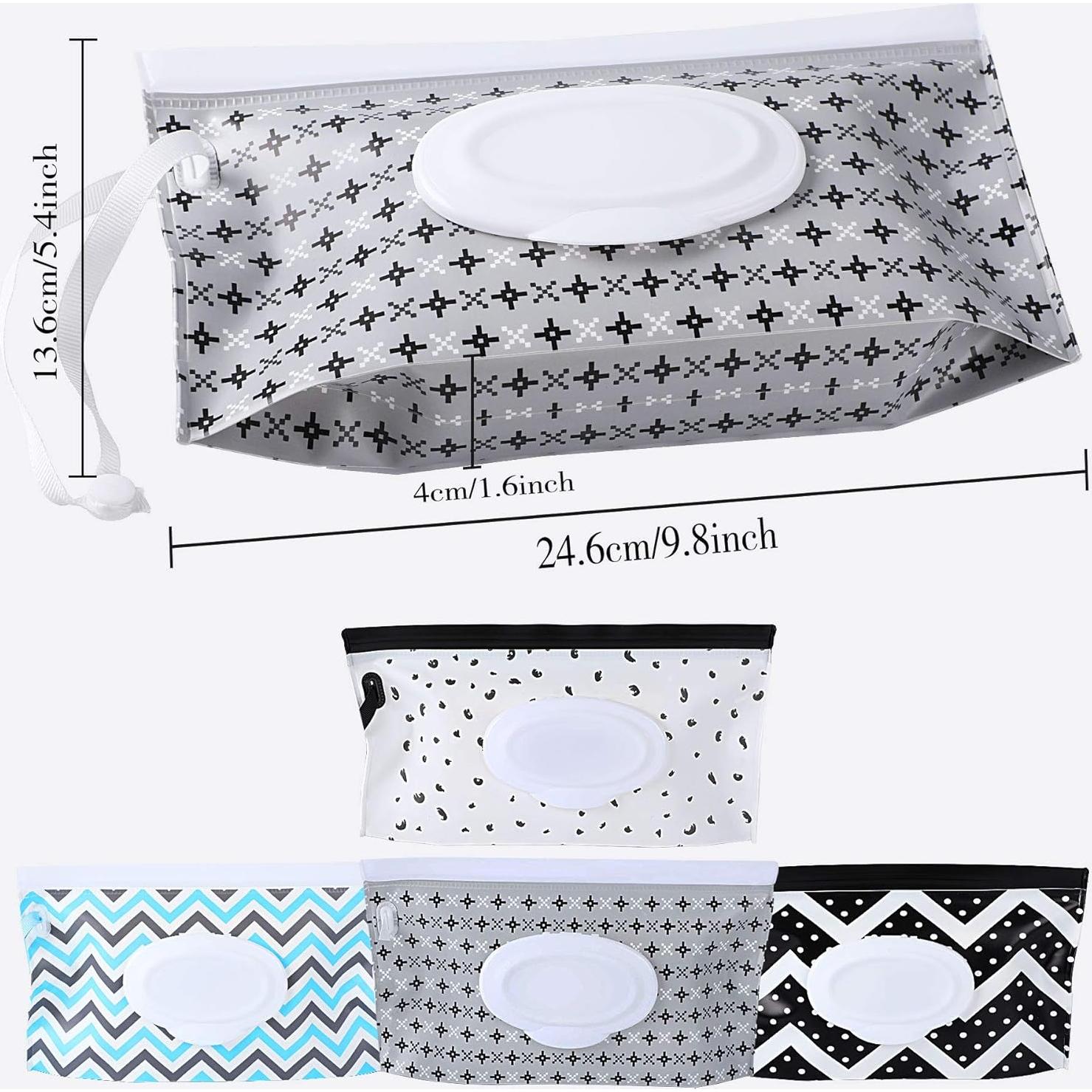 Dispensador de Toallitas para Bebés FEBSNOW 4 Unidades Geométrico