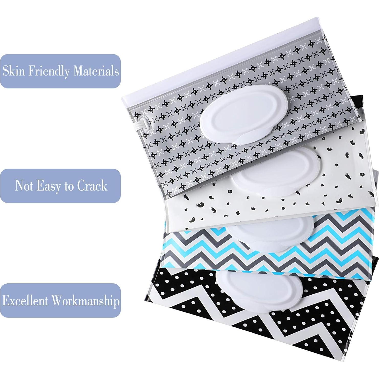 Dispensador de Toallitas para Bebés FEBSNOW 4 Unidades Geométrico