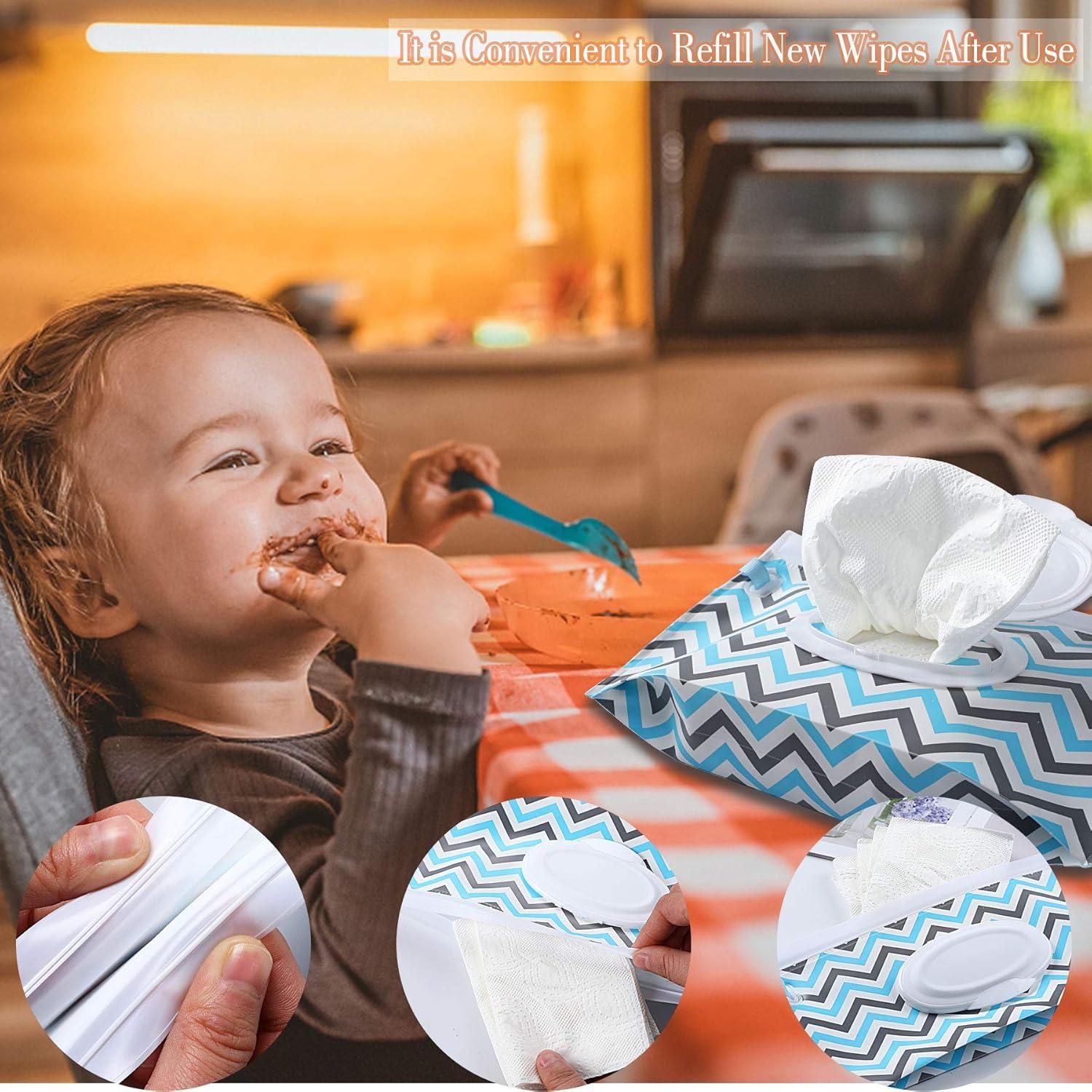 Dispensador de Toallitas para Bebés FEBSNOW 4 Unidades Geométrico